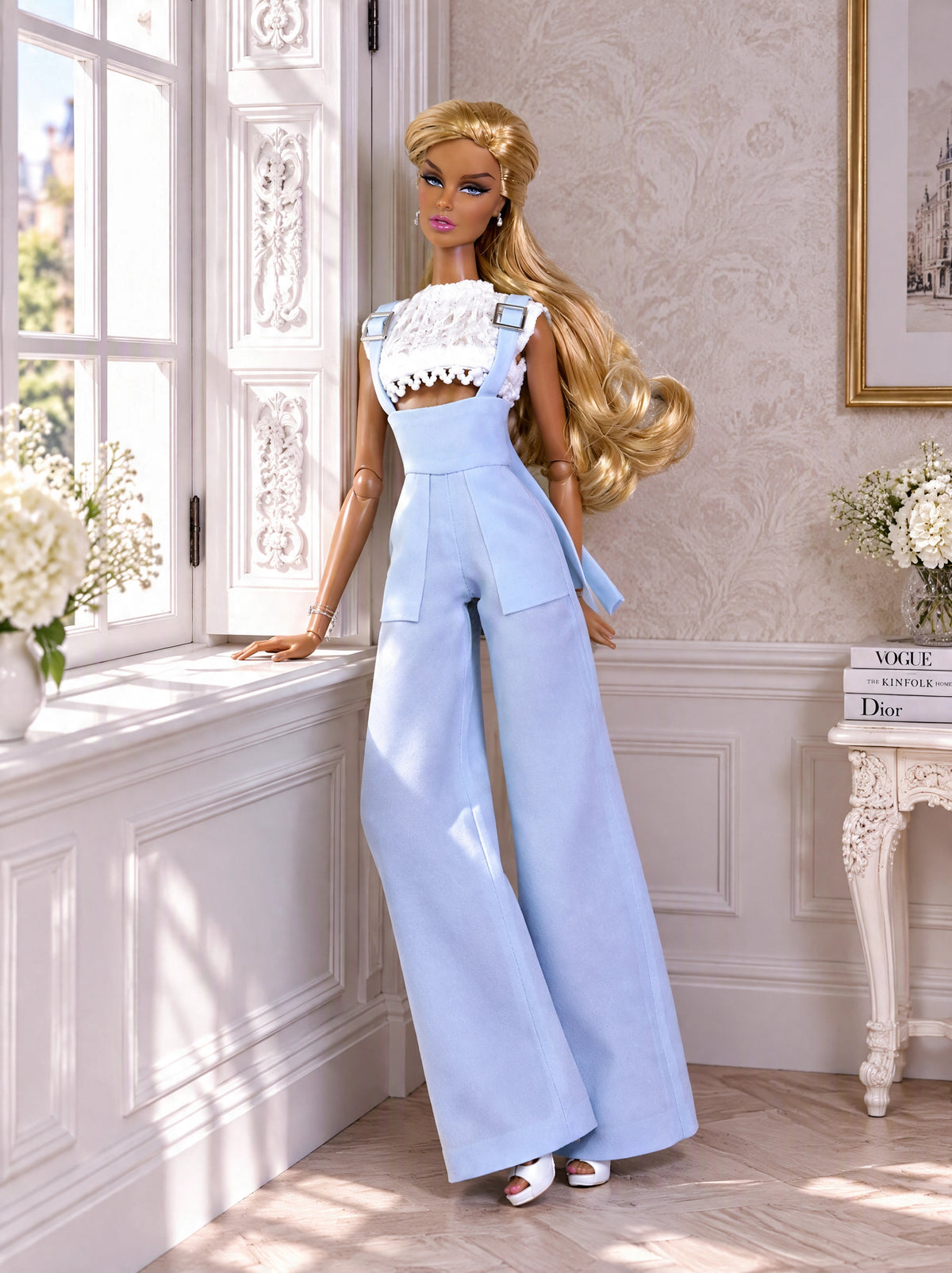 PDF Digital Pattern overall jump suit for Integrity toys Fashion Royalty, Nu Face, Xian Xian, BB MTM dolls + Video Tutorial