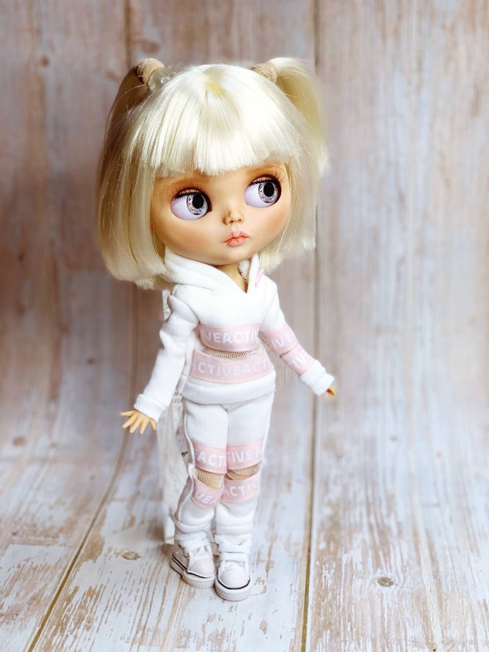 Blythe Outfit: Hooded Sweatshirt, Sweatpants, and Jogging Suit. Doll Clothes for 1/6 Dolls