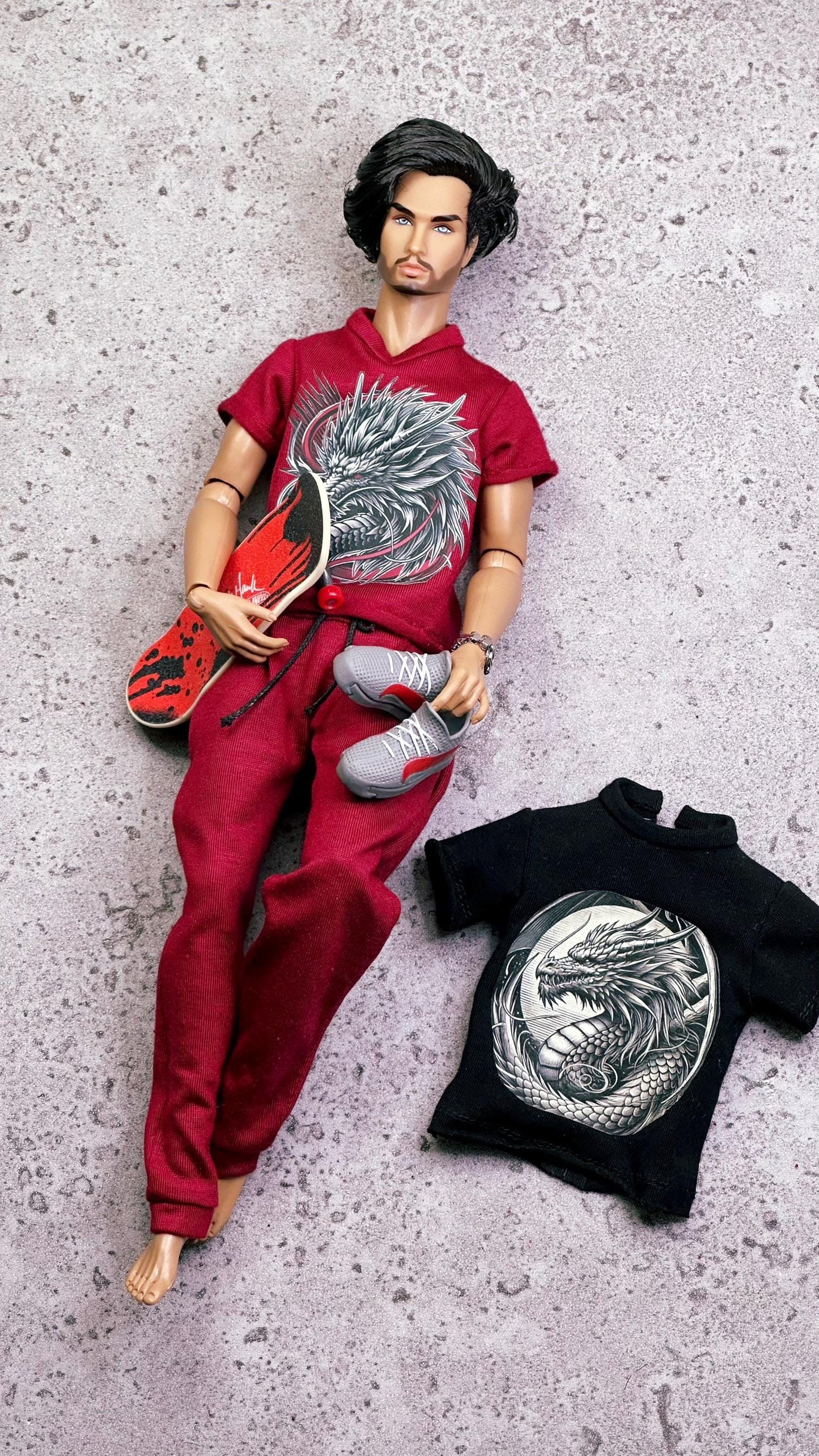 PDF Digital Pattern T-shirt for male FR HOMME dolls Integrity toys. Video tutorial.