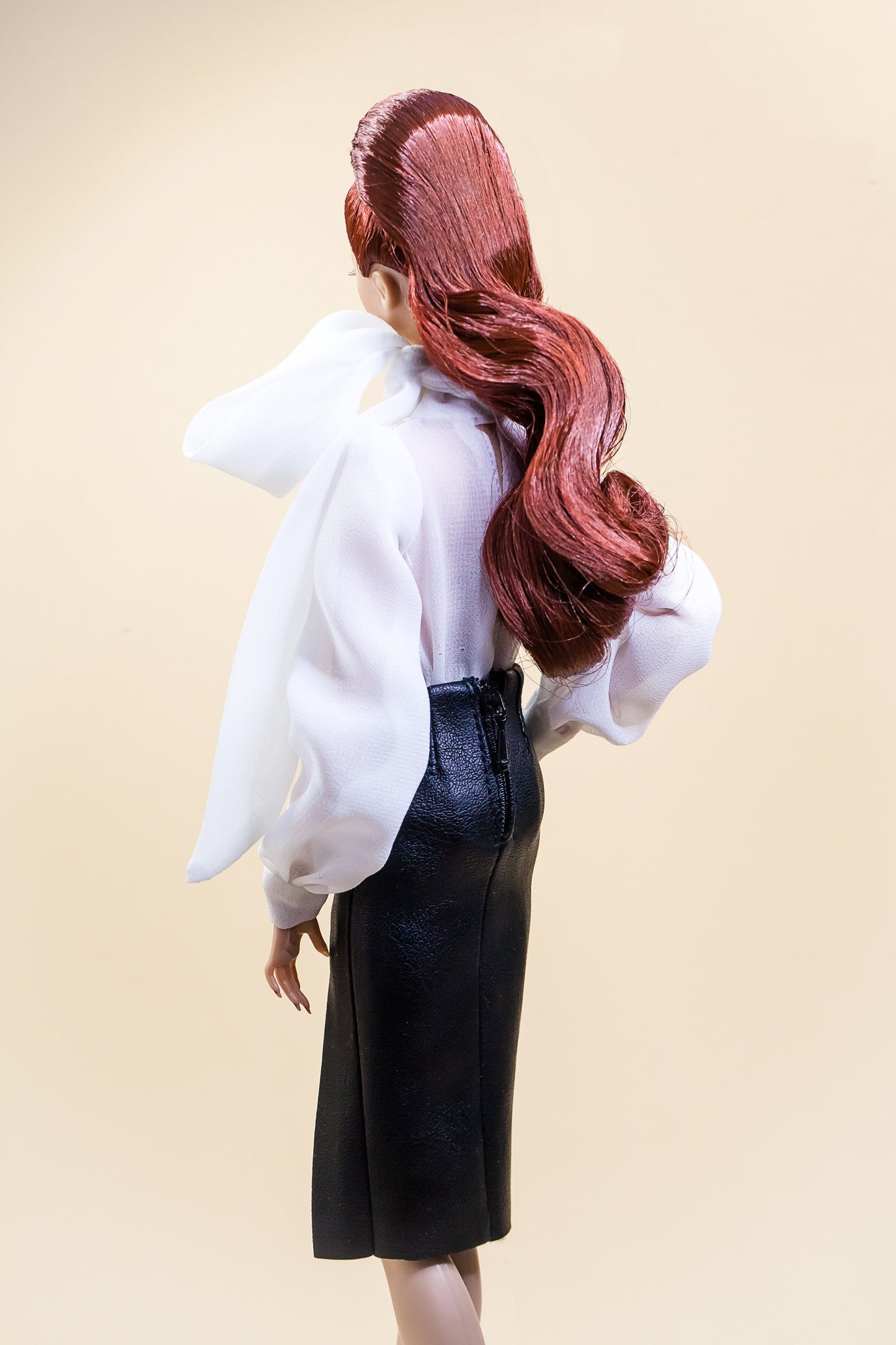 Body blouse and skirt imitation leather for Integrity Toys Poppy Parker Fashion Royalty Nu Face dolls