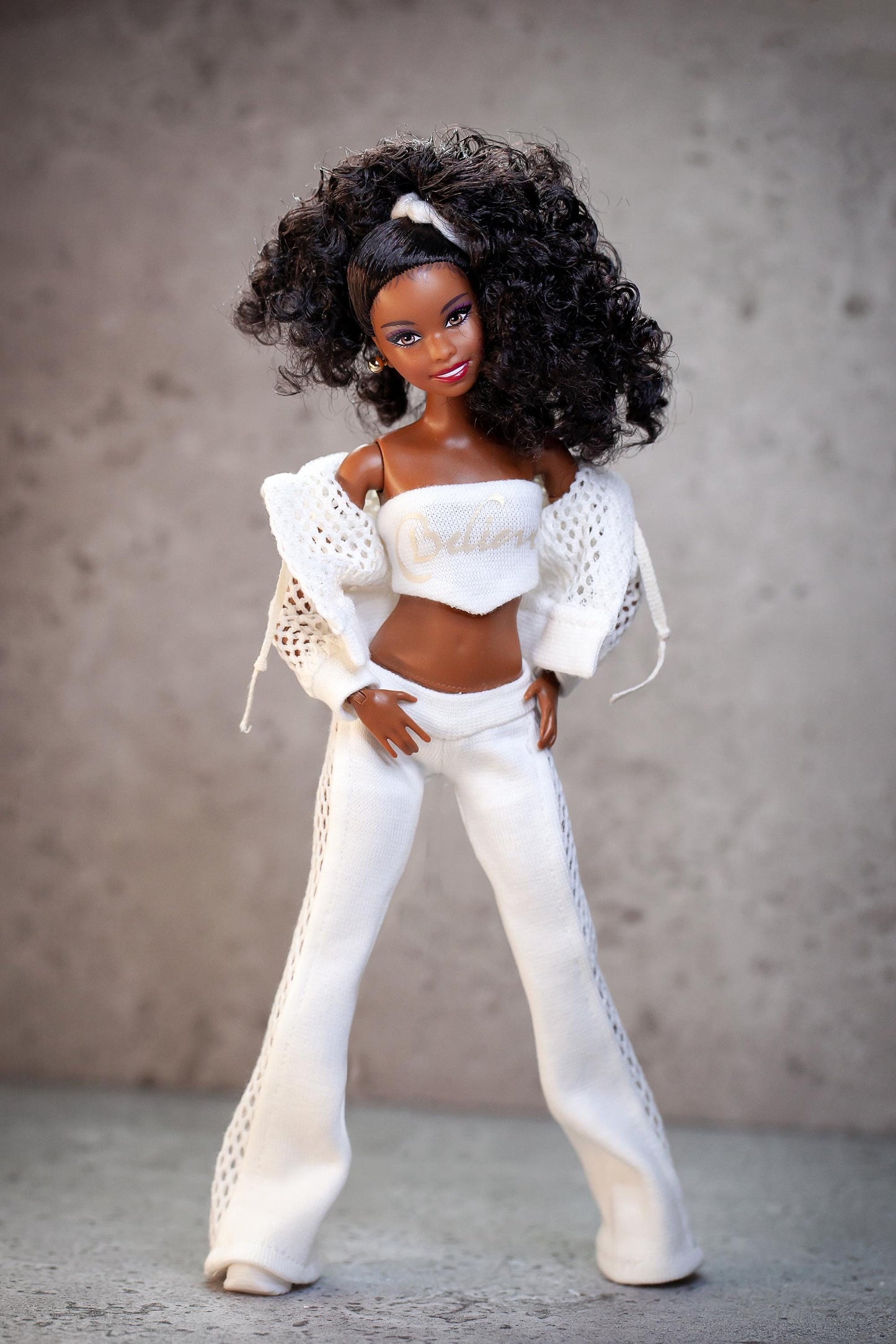 PDF Digital Pattern jogging suit, sweatshirt, trousers for BB Petite (little) dolls. Video tutorial.