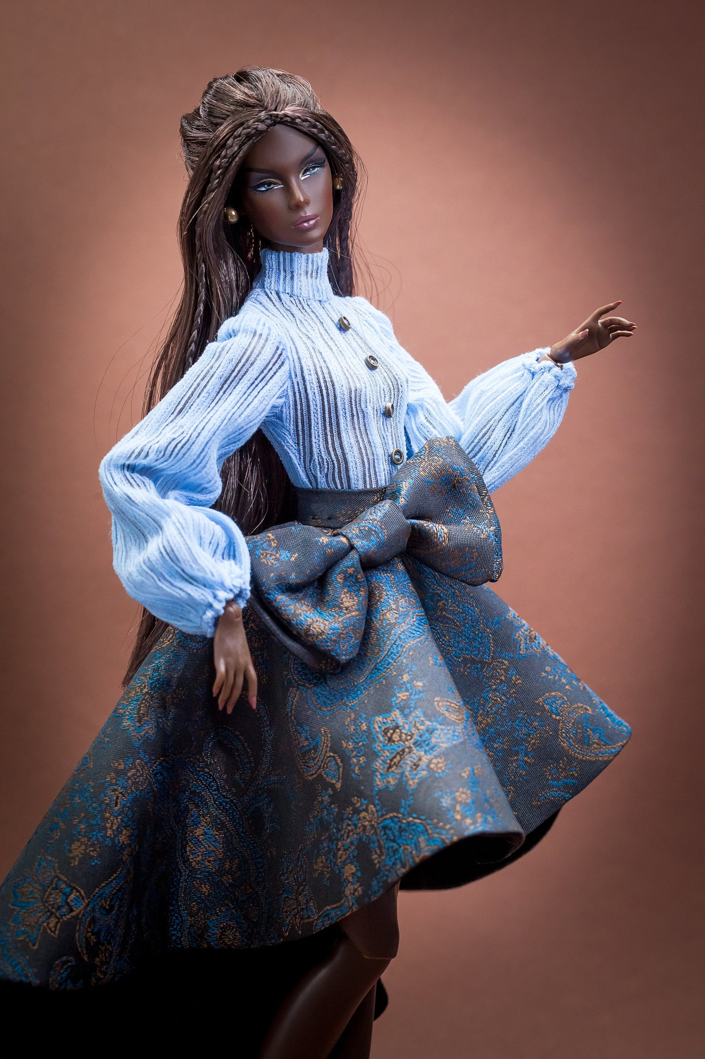 PDF Digital Pattern circle skirt for Fashion Royalty Nu Face Poppy Parker doll Integrity toys. VIDEO tutorial.