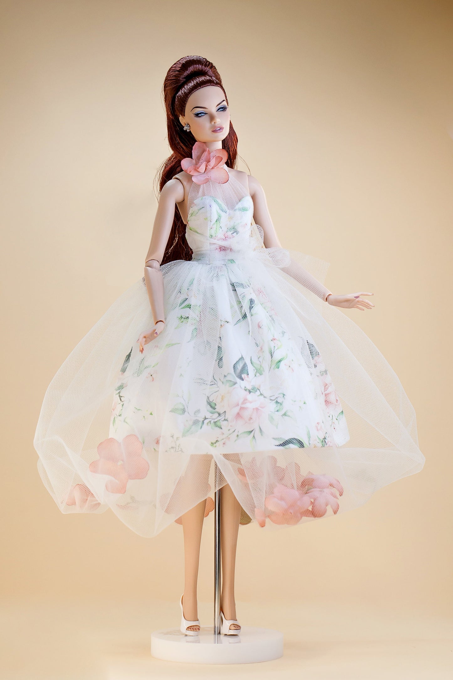 PDF Digital Pattern spring balloon dress for BB & Integrity toys dolls. VIDEO tutorial.