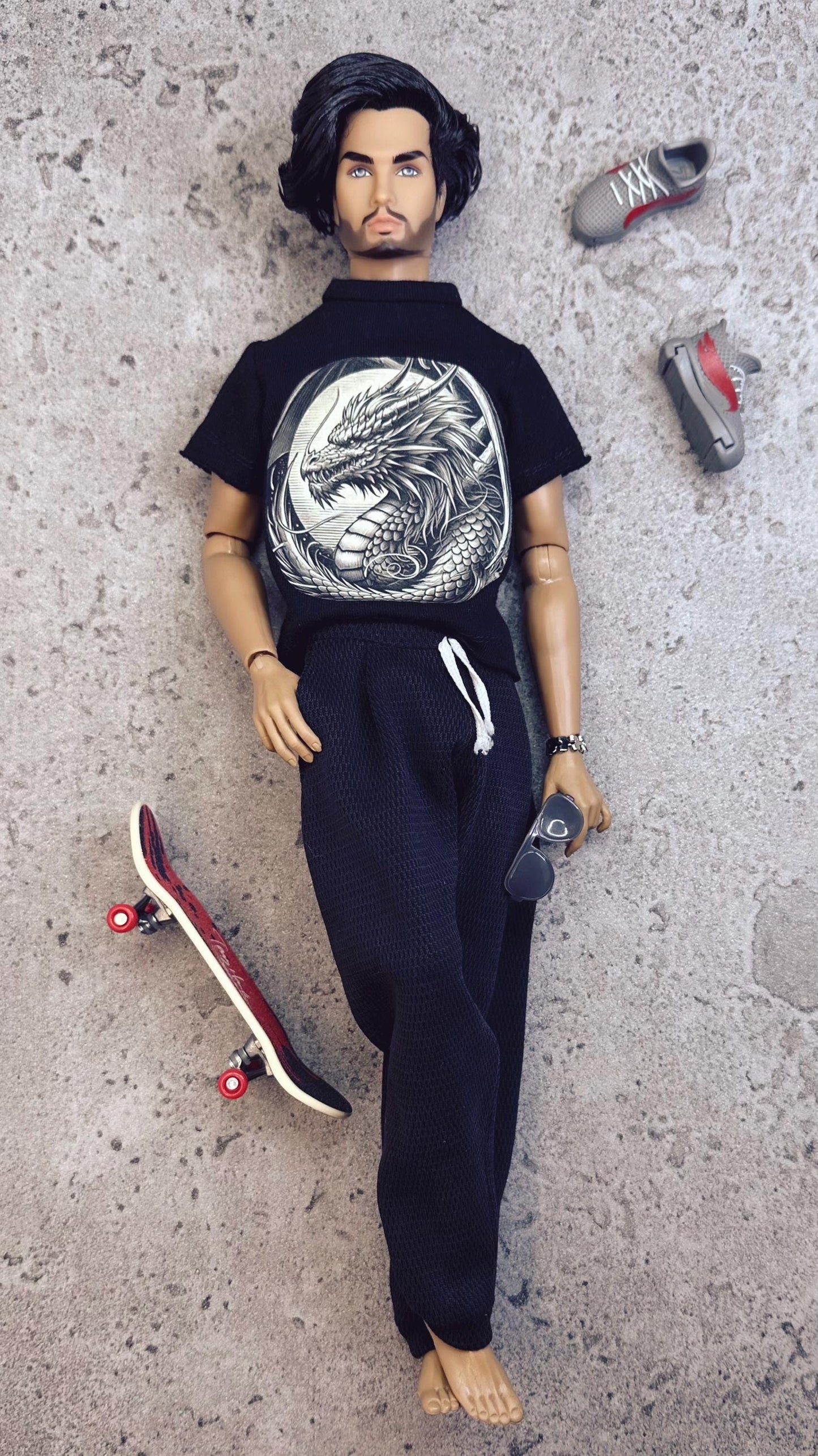 PDF Digital Pattern T-shirt for male FR HOMME dolls Integrity toys. Video tutorial.