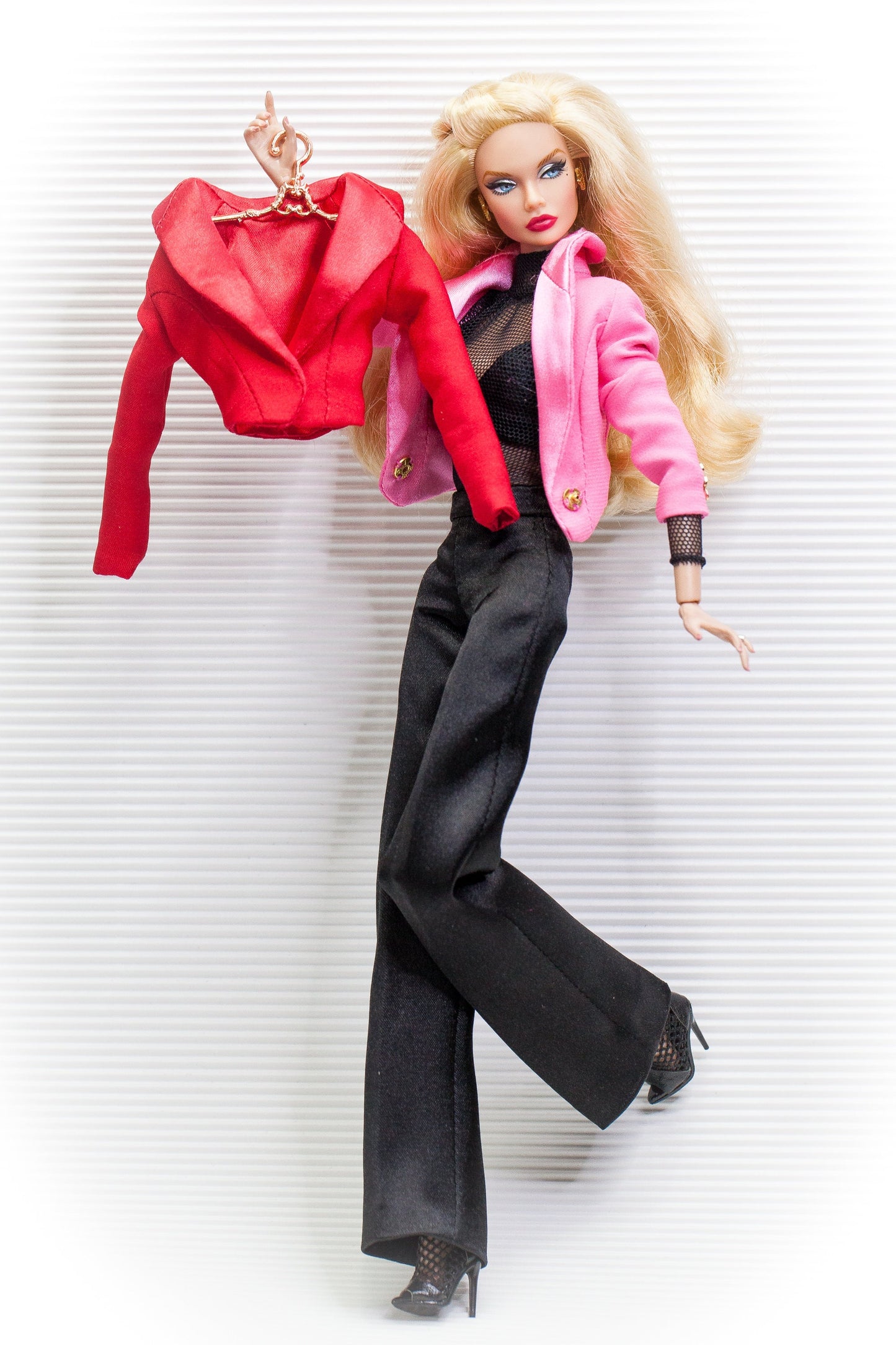 PDF Digital Pattern elegant suit short blazer + pants for Poppy Parker Integrity toys. + Tutorial