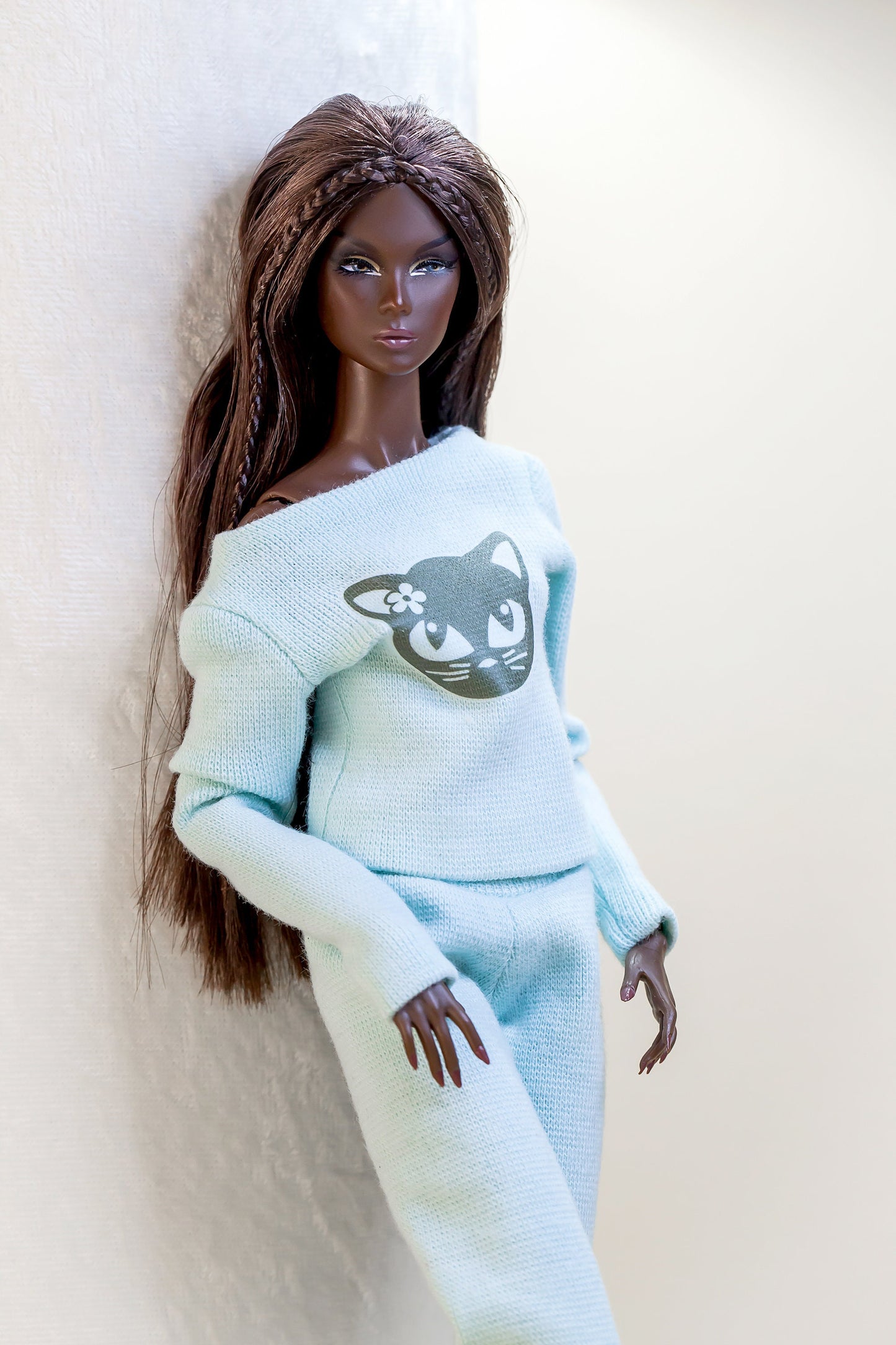 Pajamas with sleep mask for Integrity Toys Nu Face Fashion Royalty dolls