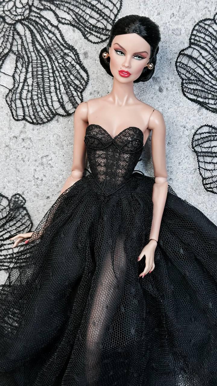 Digital Embroidery /embroidered short corset for Integrity toys & BB MTM dolls. + Tutorial
