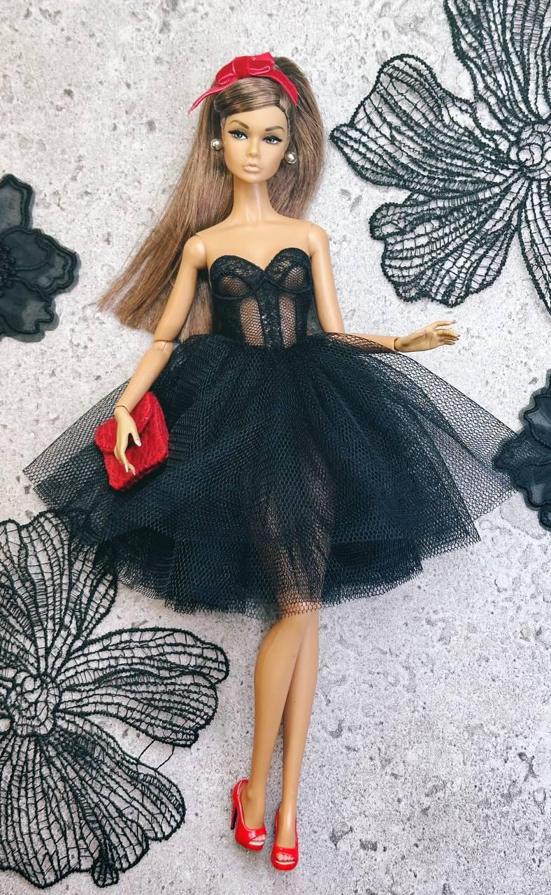 Digital Embroidery /embroidered short corset for Integrity toys & BB MTM dolls. + Tutorial