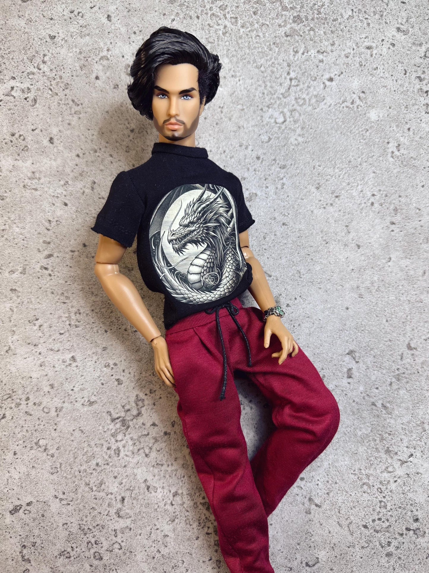 PDF Digital Pattern T-shirt for male FR HOMME dolls Integrity toys. Video tutorial.