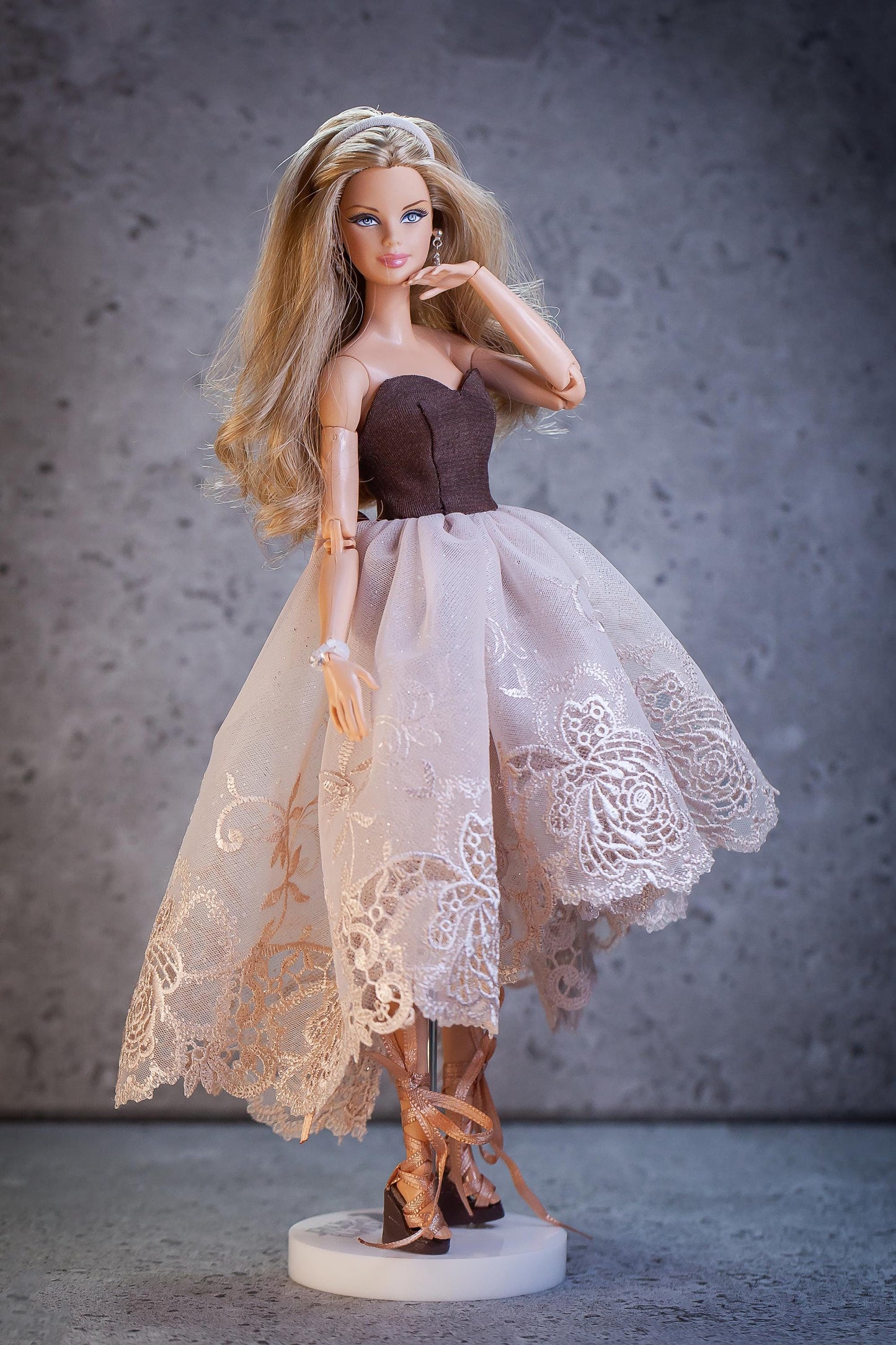 PDF Digital Pattern Cocktail dress for Fashion Royalty, Nu Face, Poppy Parker, BB MTM dolls, Integrity toys.