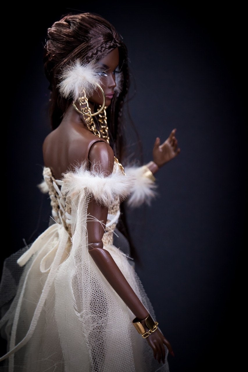 Earth Angel dress for Integrity toys Fashion Royalty Nu Face Poppy Parker dolls.