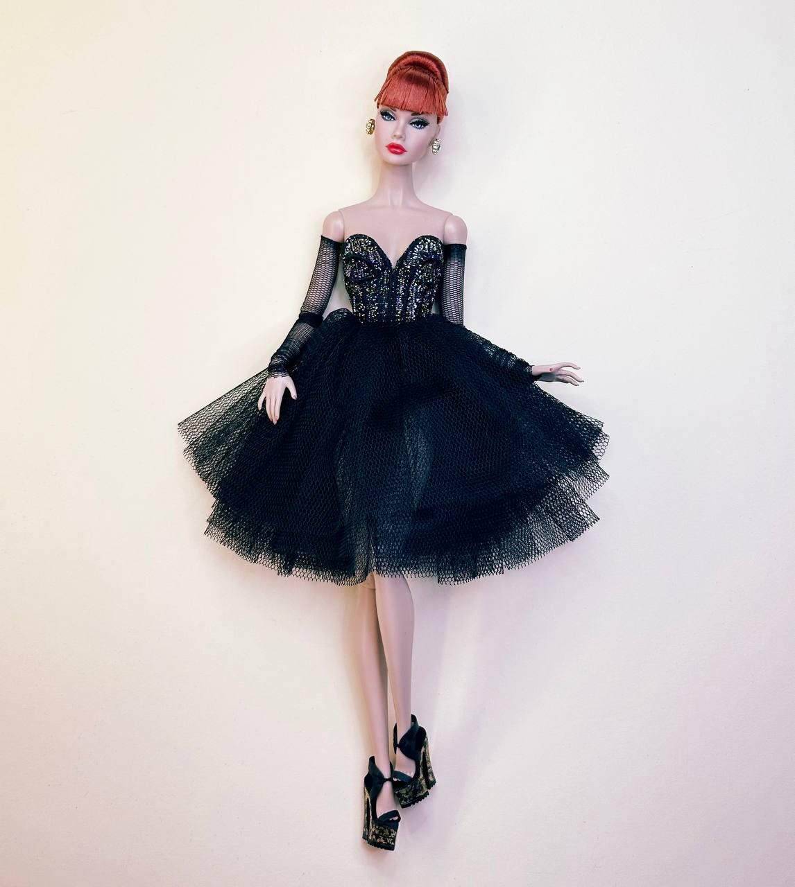 Elegant tulle dress with bodice for Integrity Toys Fashion Dolls – Fashion Royalty, Nu face, Poppy Parker Fashion dolls (1:6 scale)