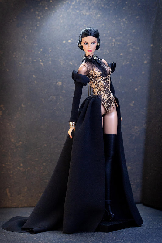 Removable train and doll sleeves for Integrity Toys Fashion Royalty, Nu face, Poppy Parker Fashion dolls (1:6 scale)