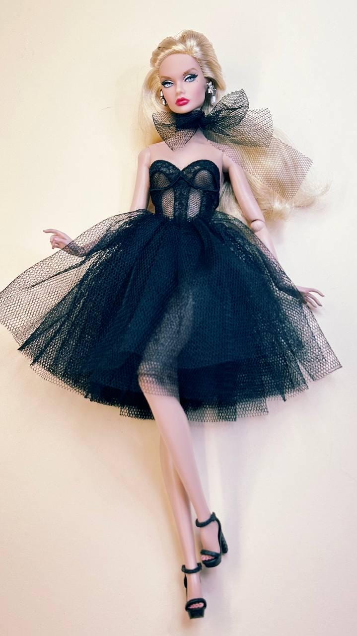 Elegant tulle dress with bodice for Integrity Toys Fashion Dolls – Fashion Royalty, Nu face, Poppy Parker Fashion dolls (1:6 scale)