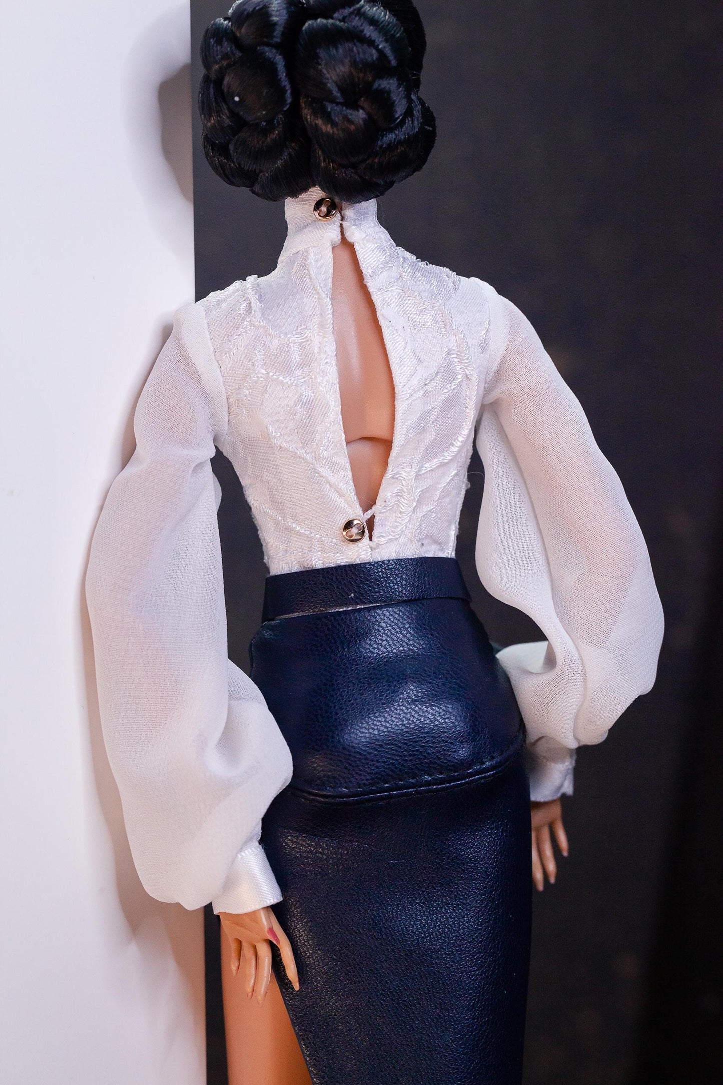 Body and skirt leather imitation for Integrity Toys Poppy Parker Fashion Royalty Nu Face dolls