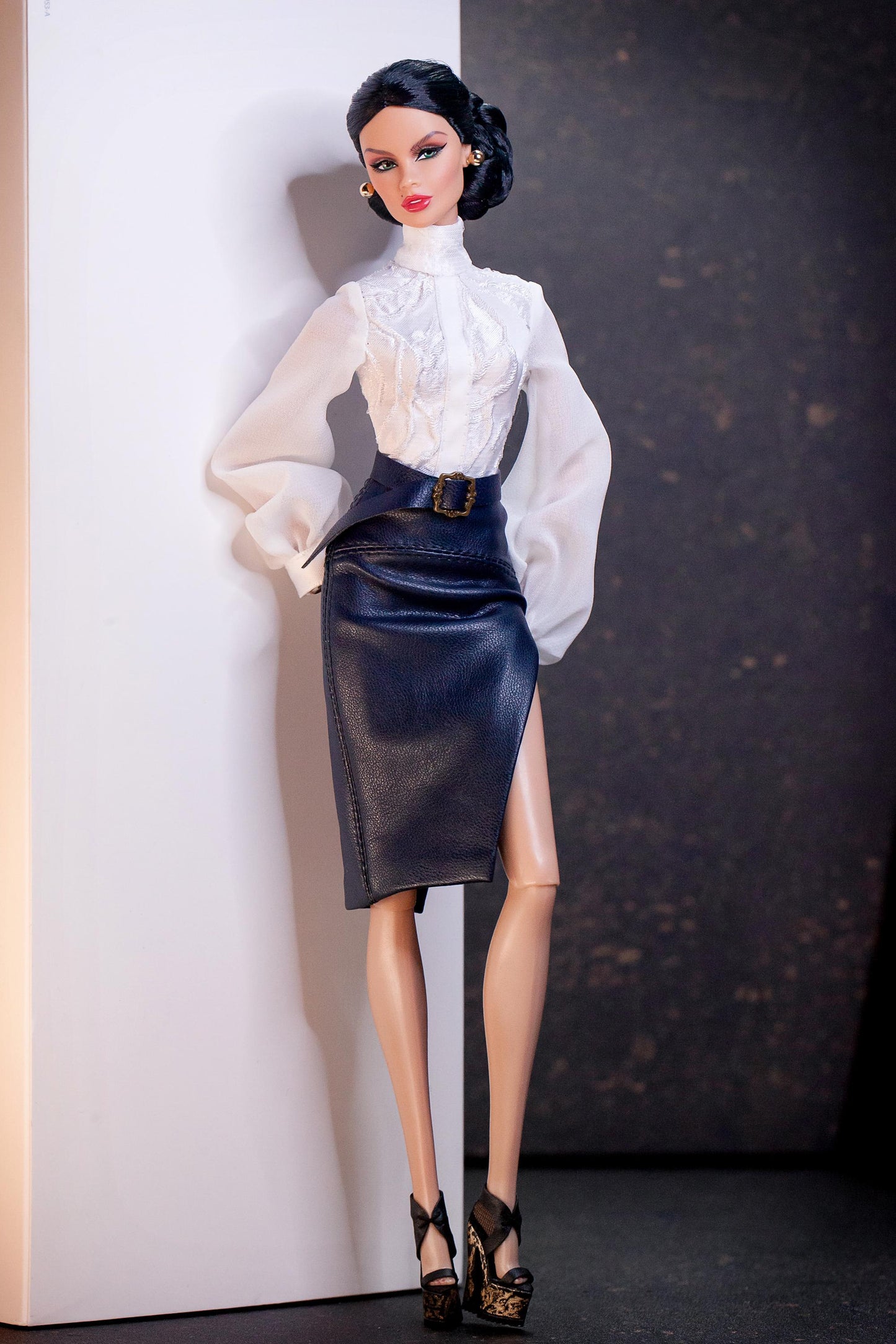 Body and skirt leather imitation for Integrity Toys Poppy Parker Fashion Royalty Nu Face dolls