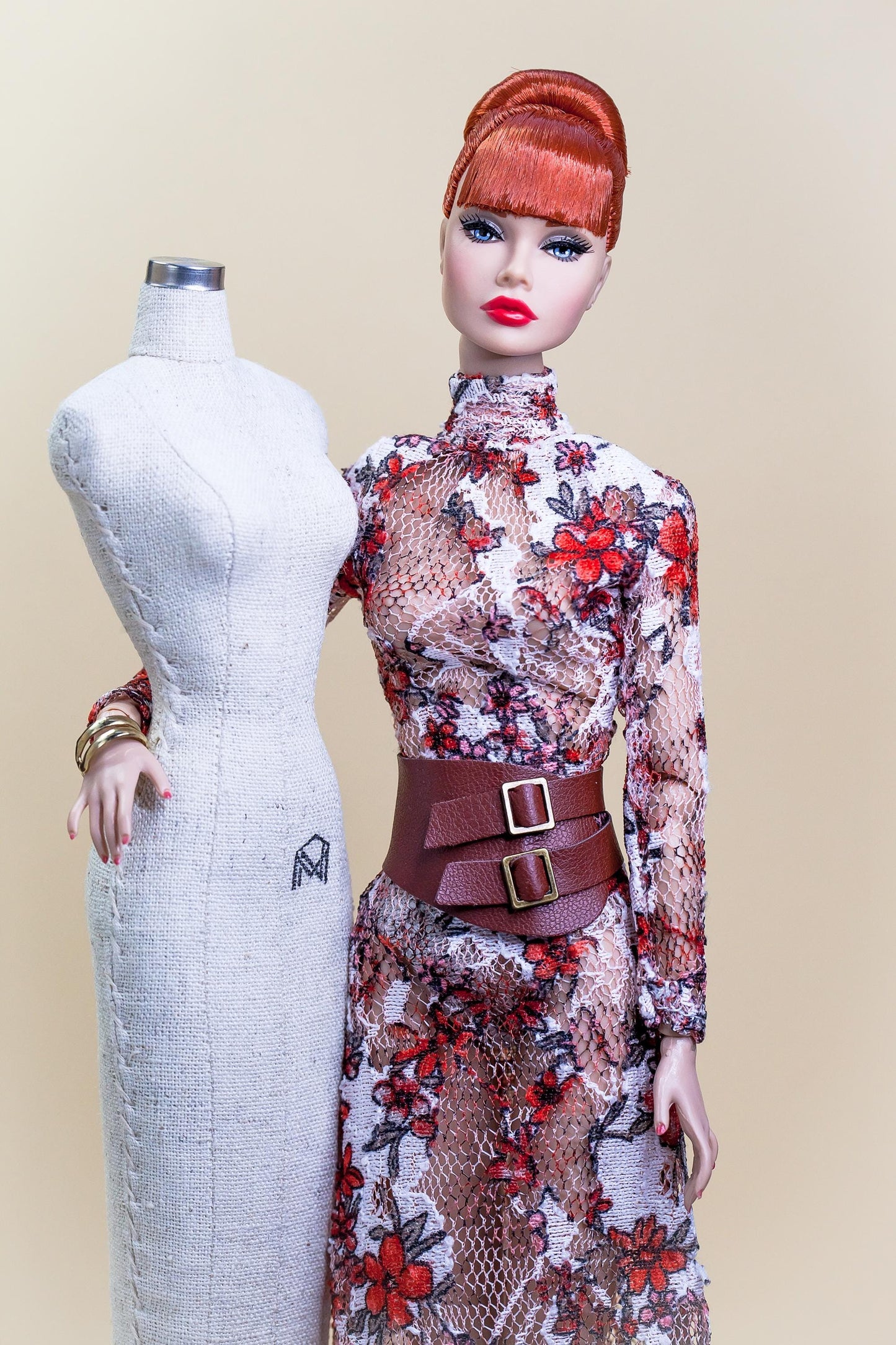 PDF Digital Pattern long dress for Poppy Parker and BB MTM dolls +Video sewing tutorial