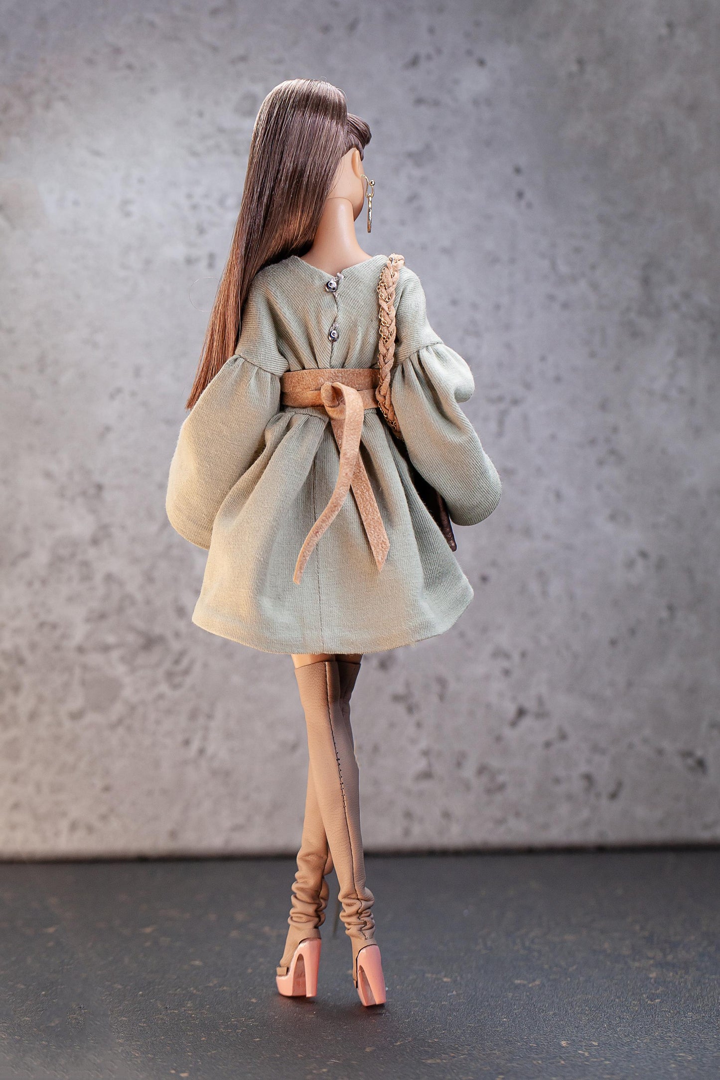 PDF Digital Pattern babydoll dress for BB, Curv. &amp; Integrity toys dolls. VIDEO tutorial.