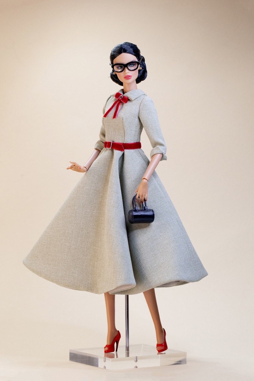 Retro dress for Integrity toys Fashion Royalty Nu Face Poppy Parker dolls.
