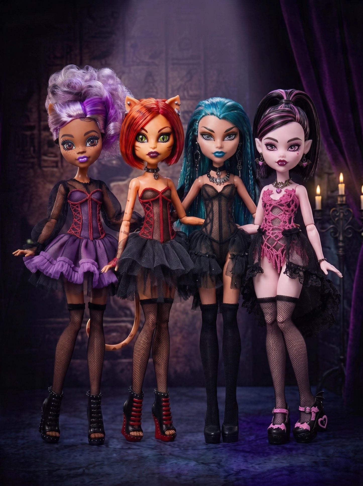 PDF Digital Pattern Stockings for monster MH G1 + G3 dolls + Video Tutorial