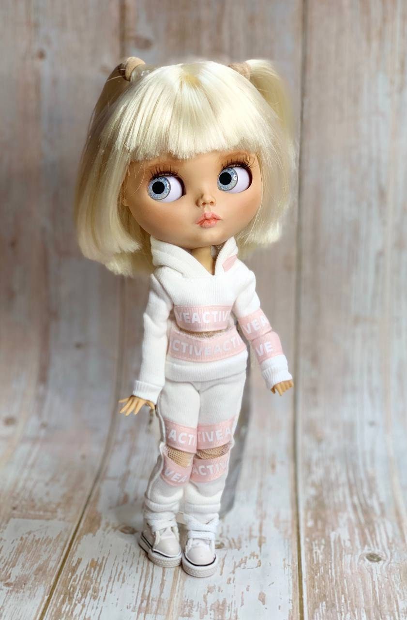 Blythe Outfit: Hooded Sweatshirt, Sweatpants, and Jogging Suit. Doll Clothes for 1/6 Dolls
