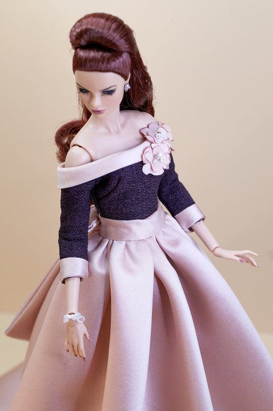 Ball gown for Integrity toys Fashion Royalty Nu Face Poppy Parker 12 inch fashion dolls.