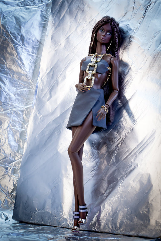 Coctail dress for Integrity toys Fashion Royalty Nu Face Poppy Parker dolls.
