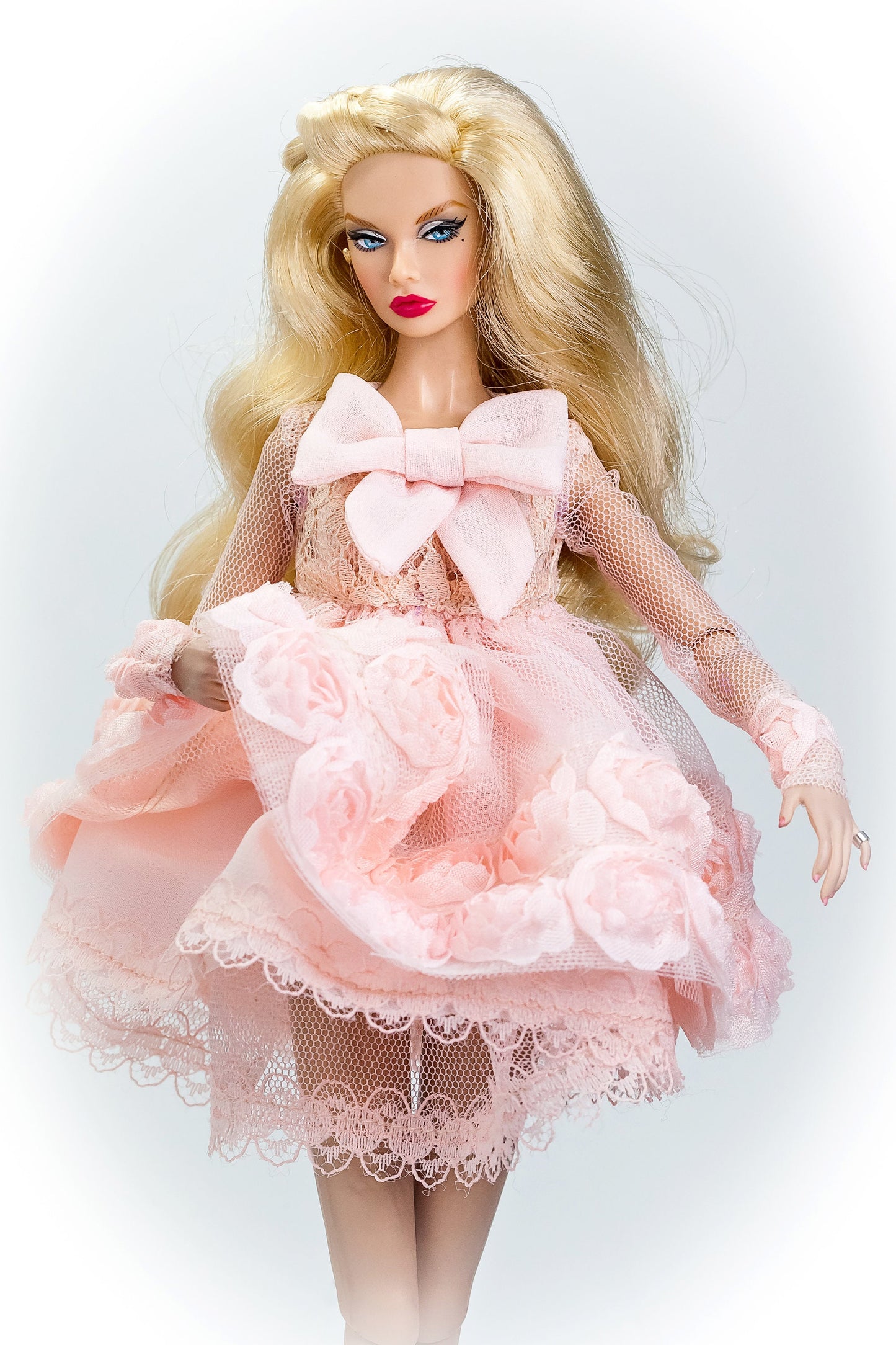 PDF Digital Pattern Babydoll dress for Fashion Royalty Nu Face Poppy Parker doll Integrity toys. VIDEO tutorial.