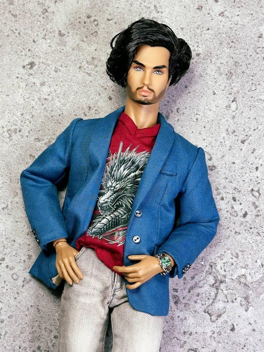 Slim fit jacket blazer for Integrity toys Fashion royalty FR HOMME MONARCHS doll outfit.