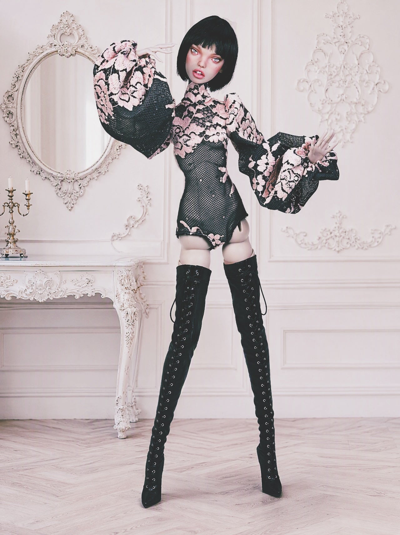 Body Bluse für Popovy Sisters II + IV body BJD 1/4 Dolls