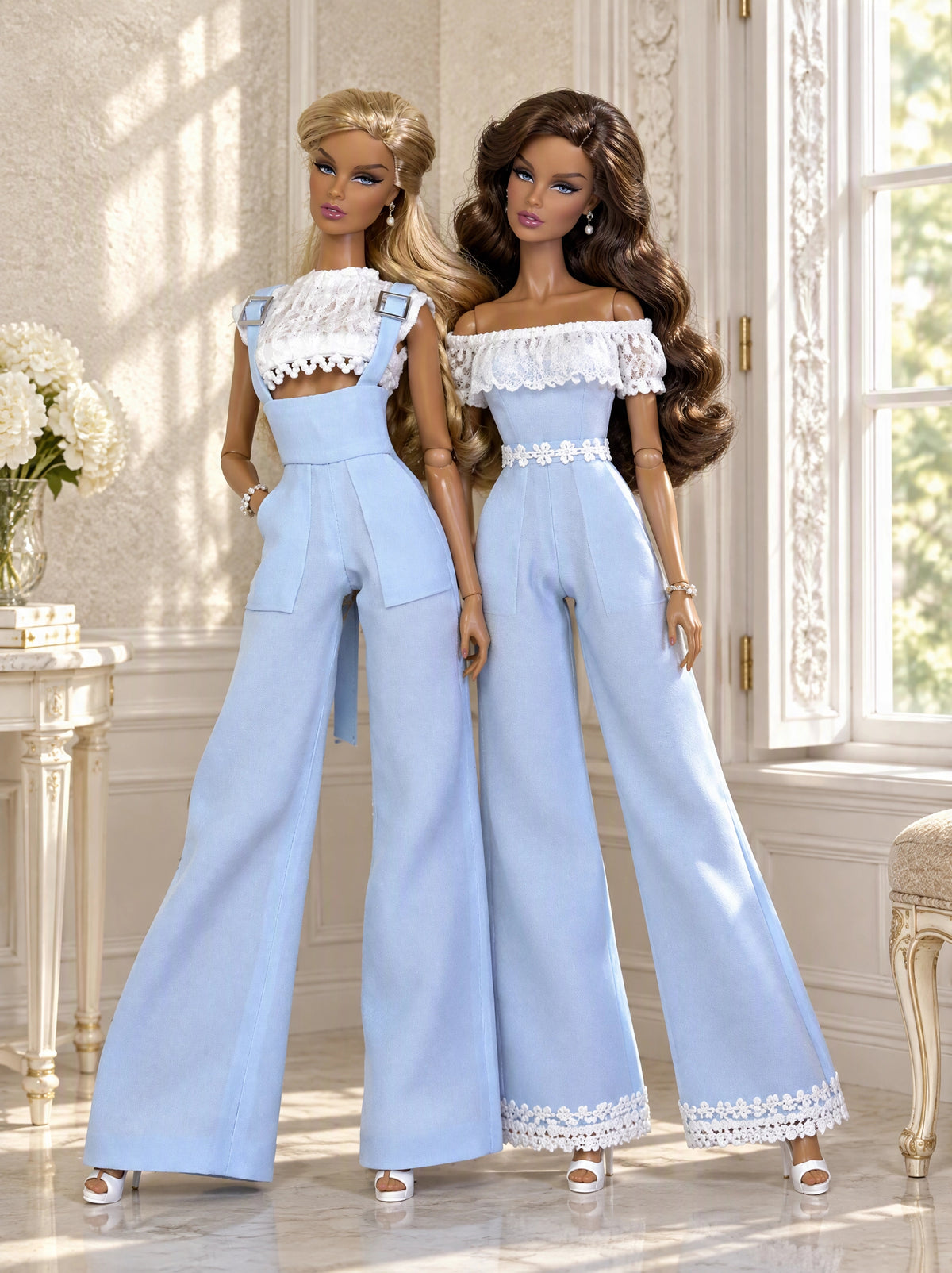 PDF Digital Pattern overall jump suit for Integrity toys Fashion Royalty, Nu Face, Xian Xian, BB MTM dolls + Video Tutorial