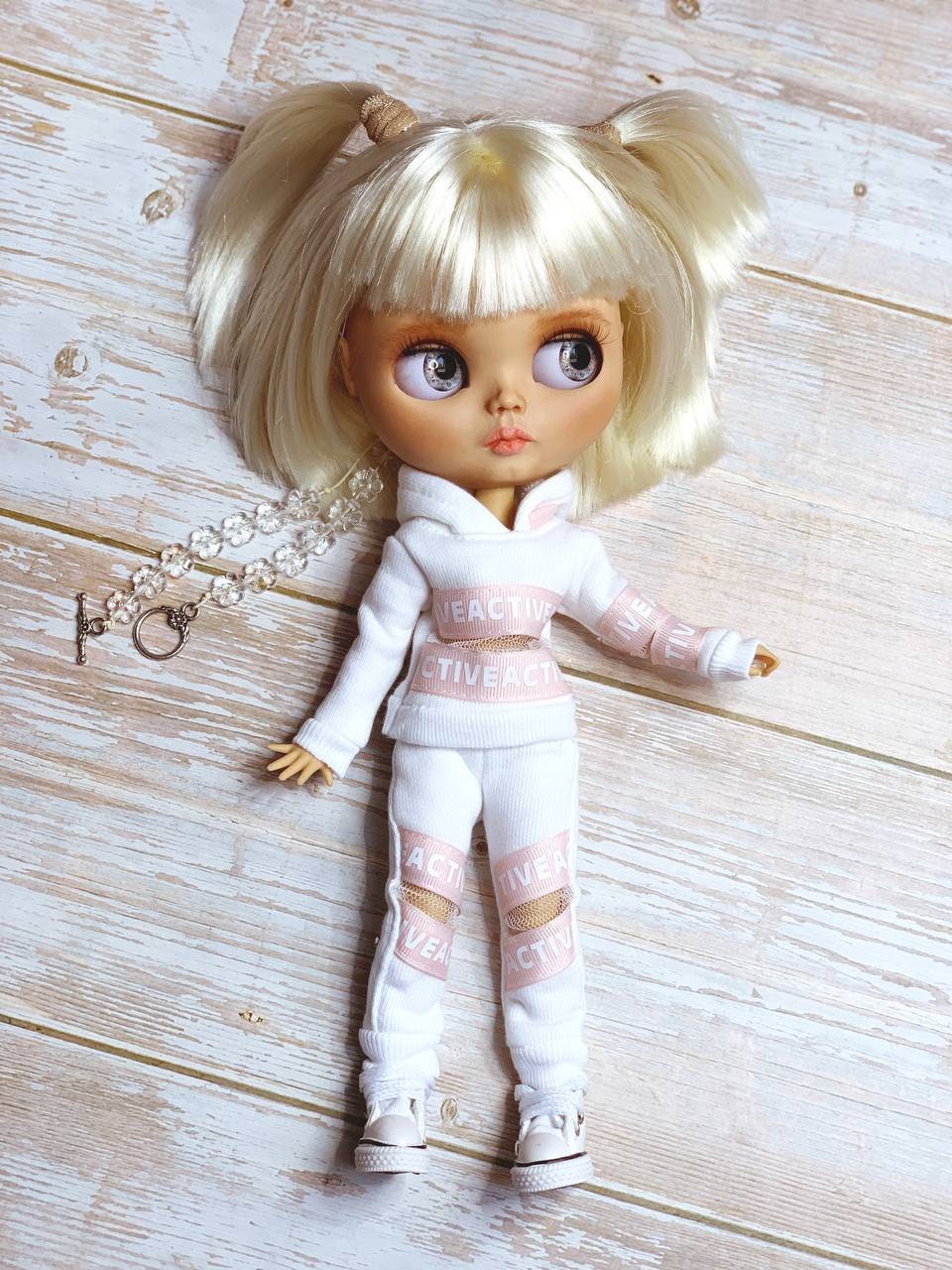 Blythe Outfit: Hooded Sweatshirt, Sweatpants, and Jogging Suit. Doll Clothes for 1/6 Dolls