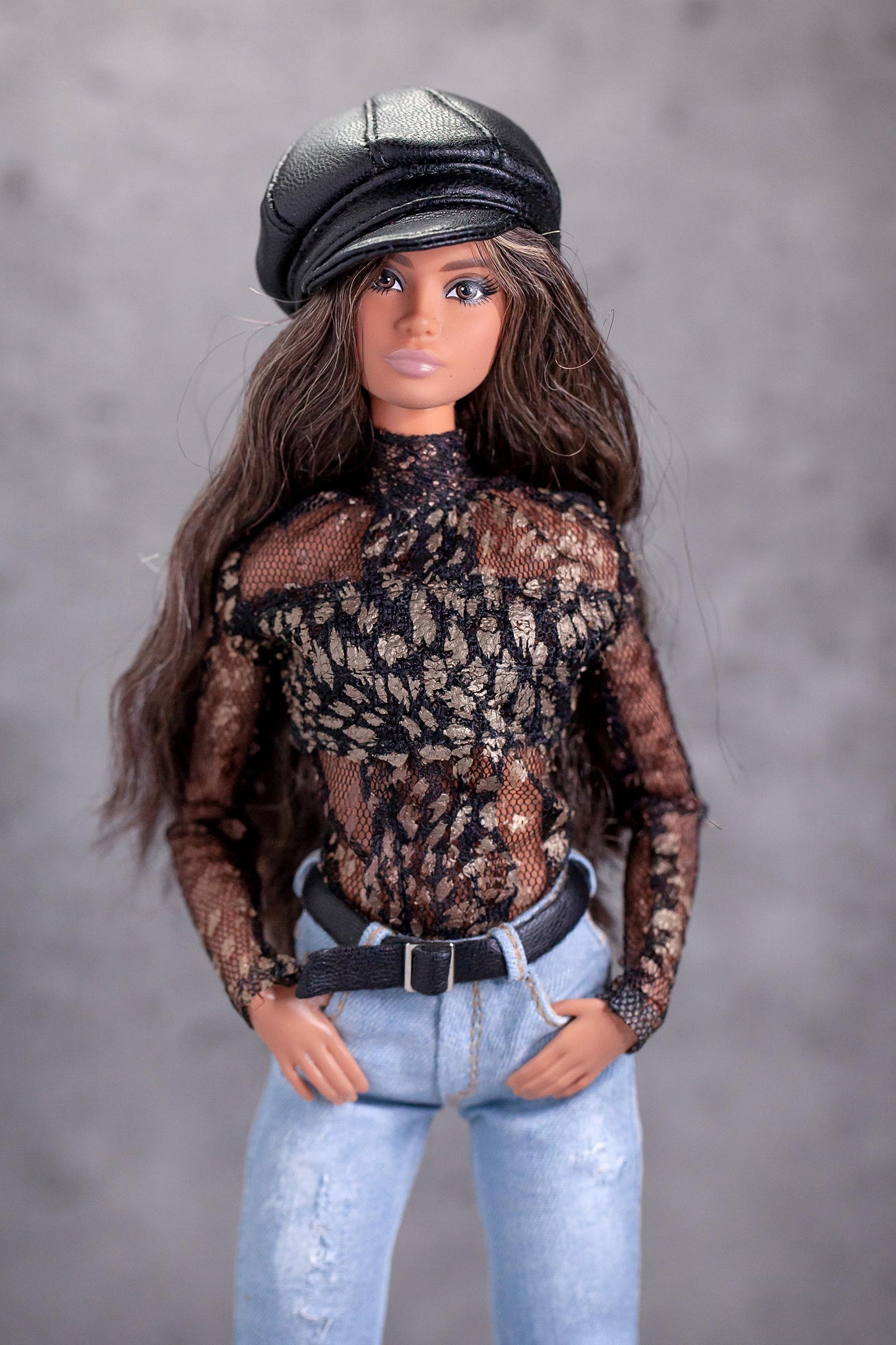 PDF Digital Pattern baker boy hat for BB &amp; Integrity toys and Fr HOMME dolls. Video tutorial.