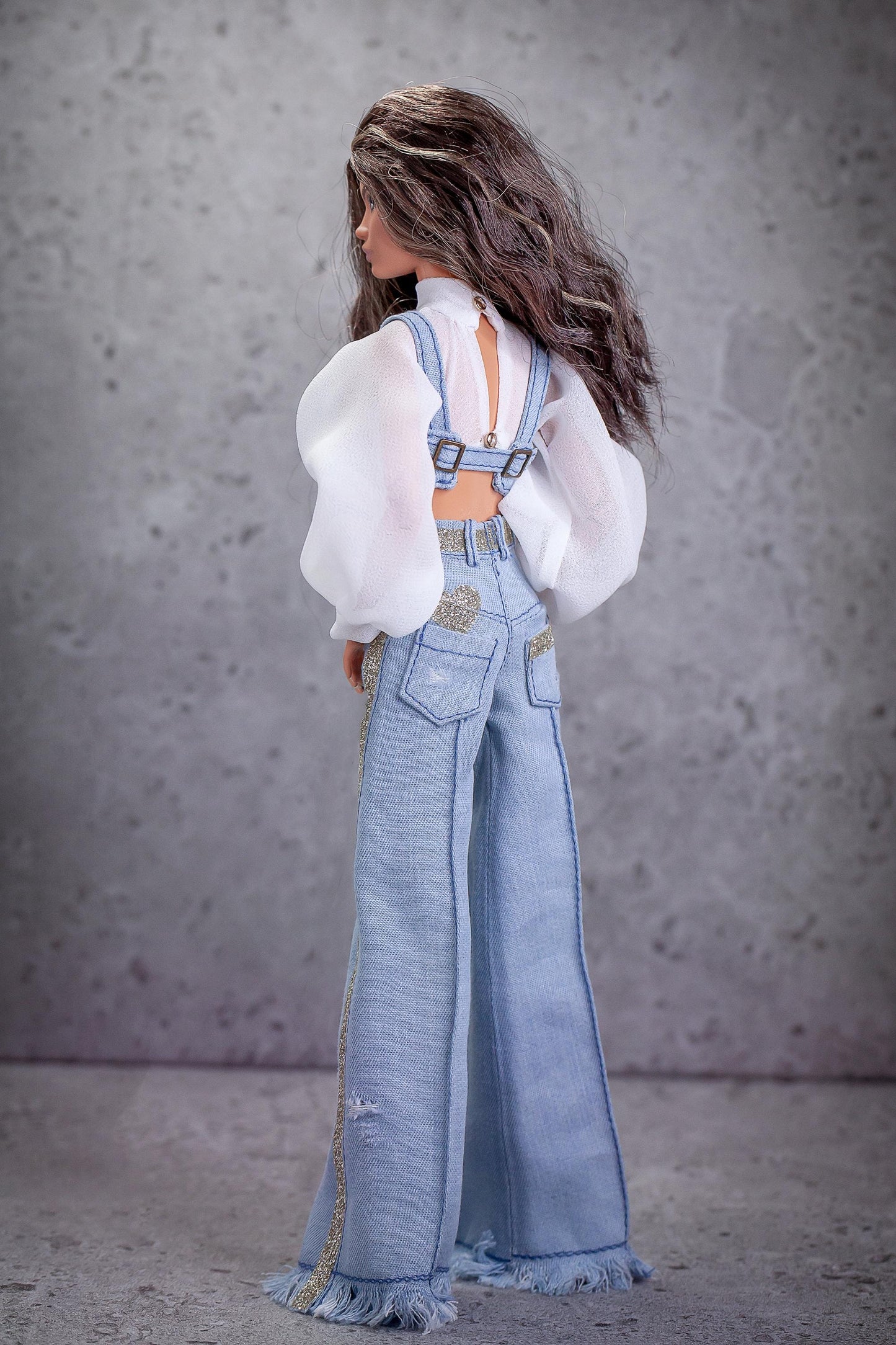 PDF Digital Pattern bolero blouse and bustier for BB &amp; Integrity toys dolls. + Video tutorial.