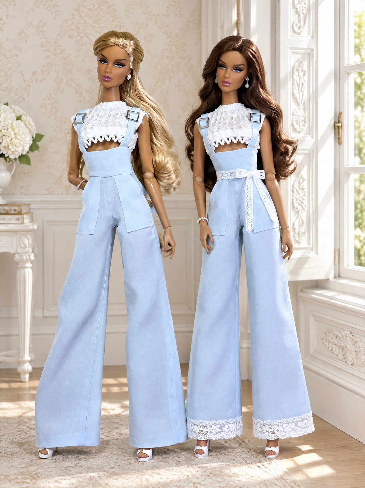 PDF Digital Pattern overall jump suit for Integrity toys Fashion Royalty, Nu Face, Xian Xian, BB MTM dolls + Video Tutorial