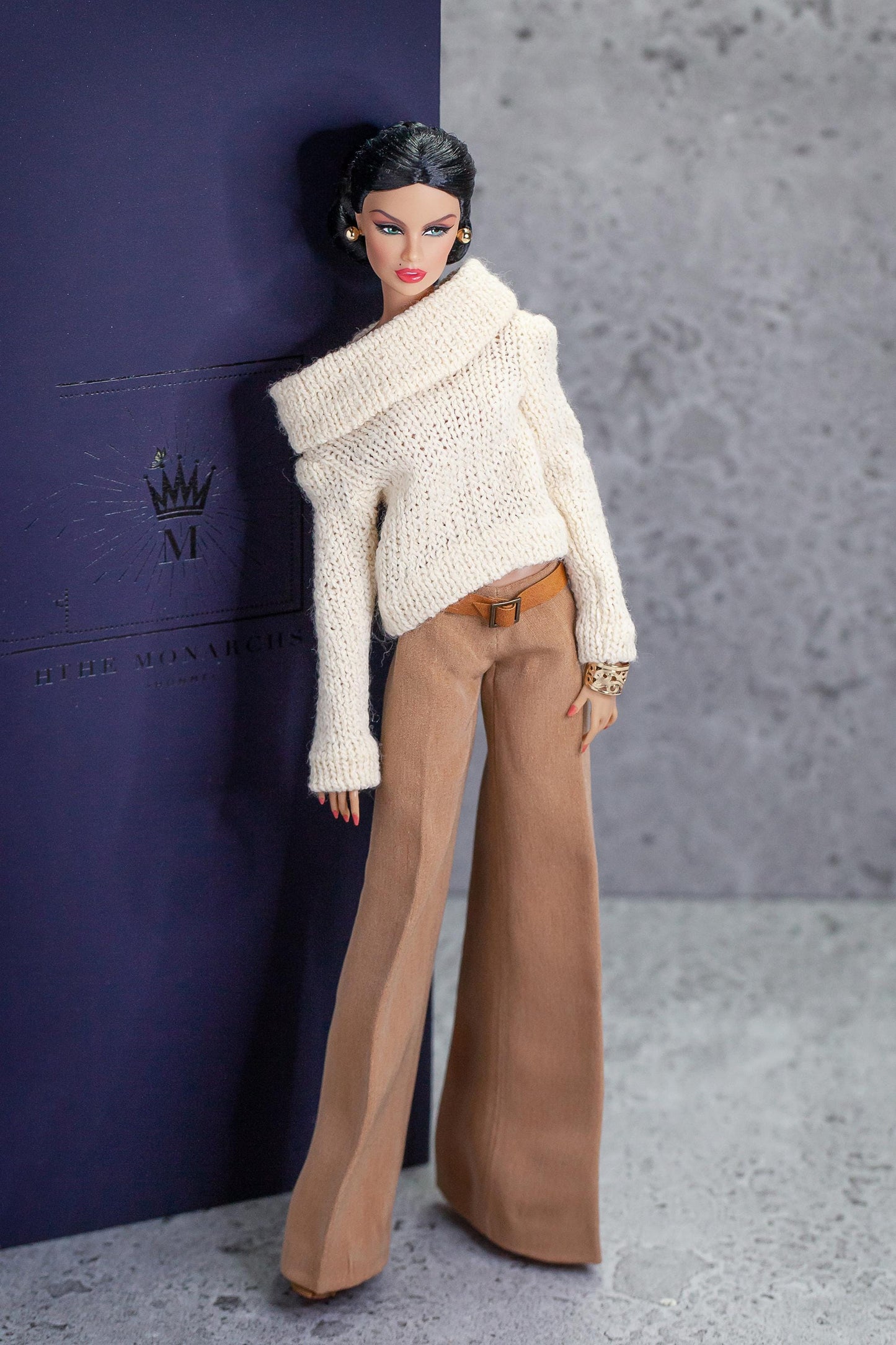 PDF Digital Pattern boat neck sweater for BB &amp; Integrity toys 1:6 dolls. VIDEO tutorial