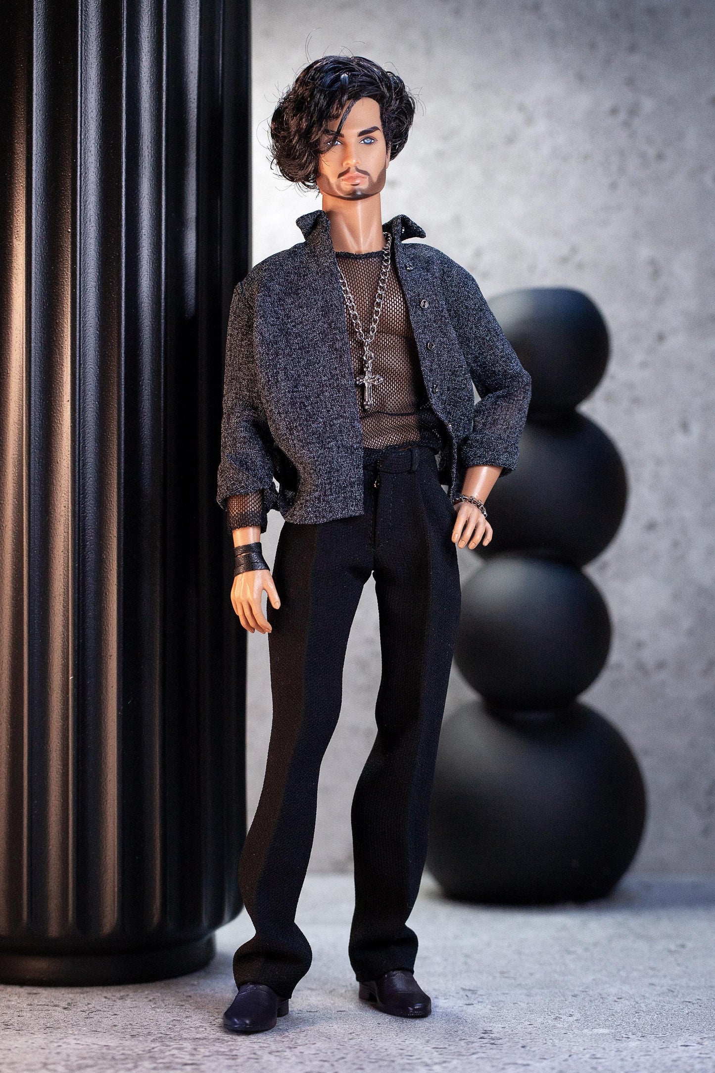 PDF Digital Pattern pleated trousers pants for male FR HOMME doll Integrity toys.