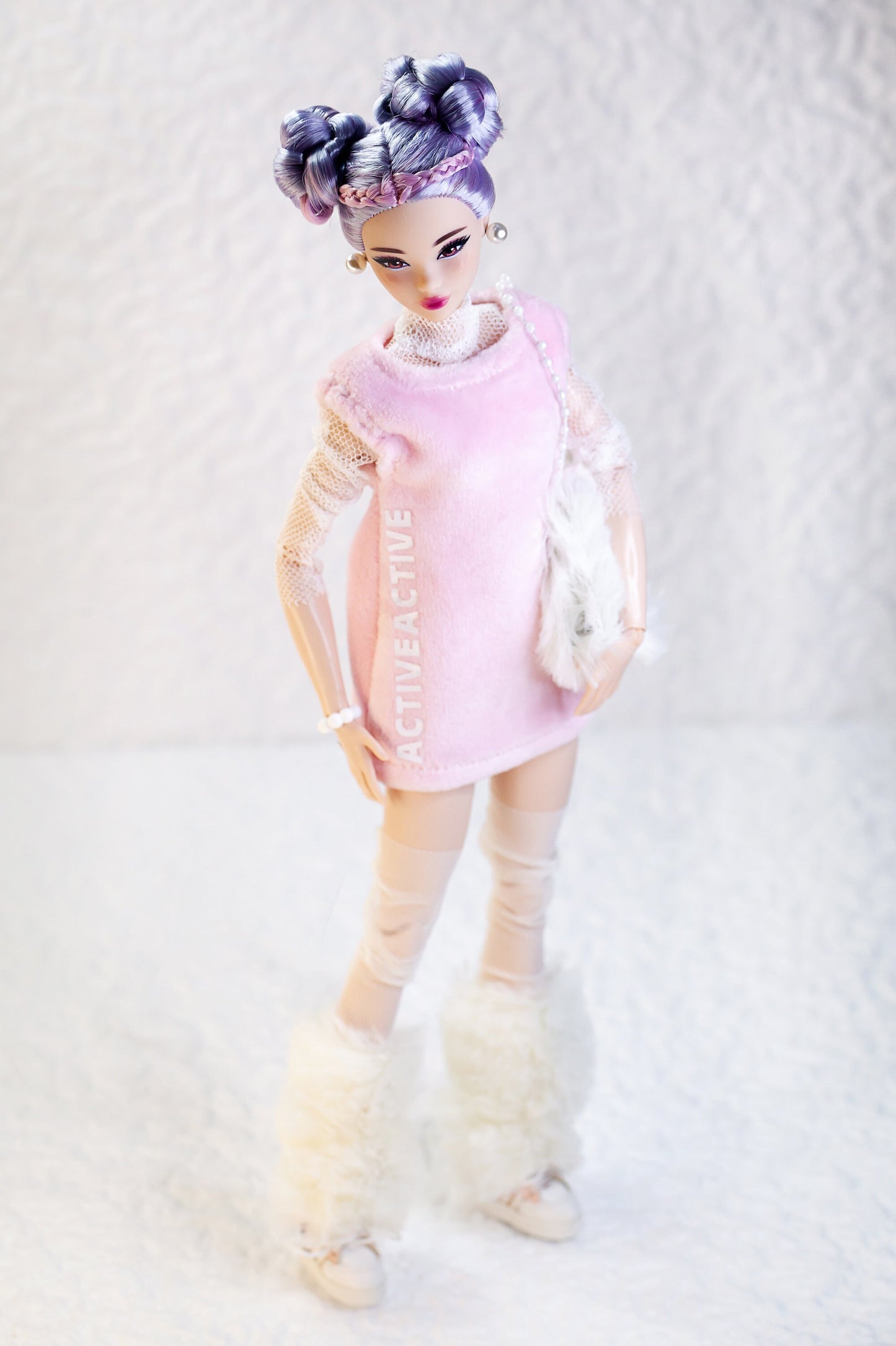 PDF Digital Pattern short dress for BB, Poppy Parker, Tulabelle and Blythe dolls. Video tutorial.