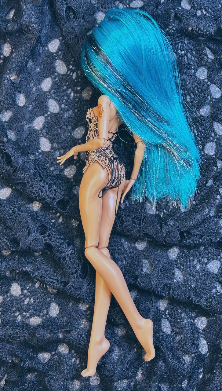 Edler Body für Monster DOLL G1 basic + adult Puppen. Gestickte Corsage. Body Lingerie Corset (Kopie)