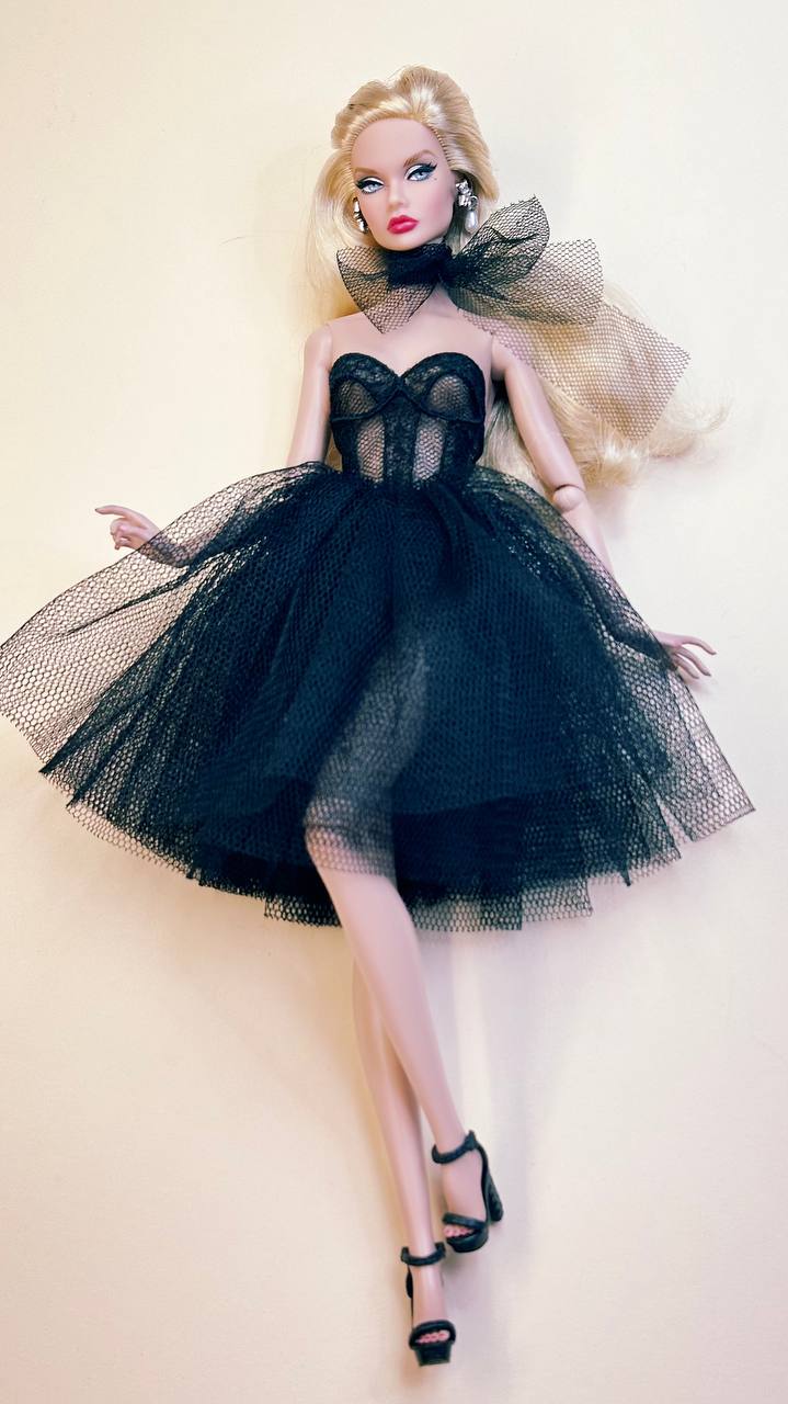 Elegantes Tüllkleid mit Corsage für Integrity Toys Fashion Dolls – Fashion Royalty, Nu face, Poppy Parker Fashion dolls (Maßstab 1:6)