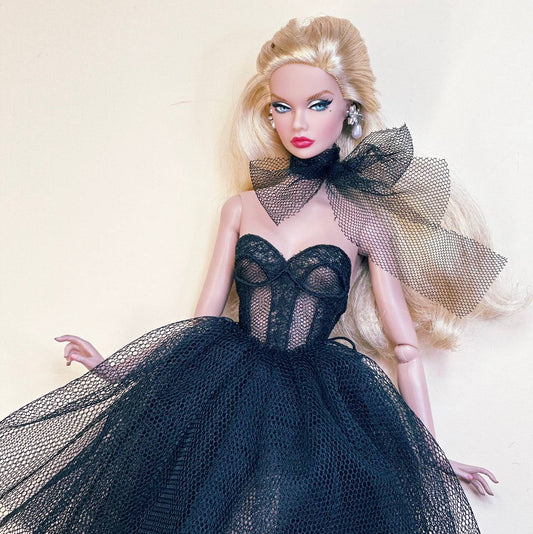 Elegantes Tüllkleid mit Corsage für Integrity Toys Fashion Dolls – Fashion Royalty, Nu face, Poppy Parker Fashion dolls (Maßstab 1:6)