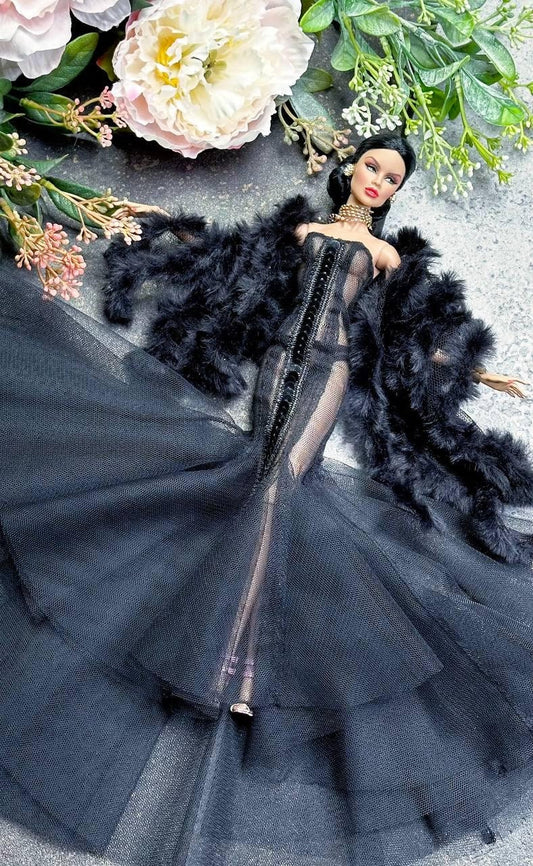 Fishtail dress, wedding dress for Integrity Toys 12-inch fashion dolls. Limited Edition!