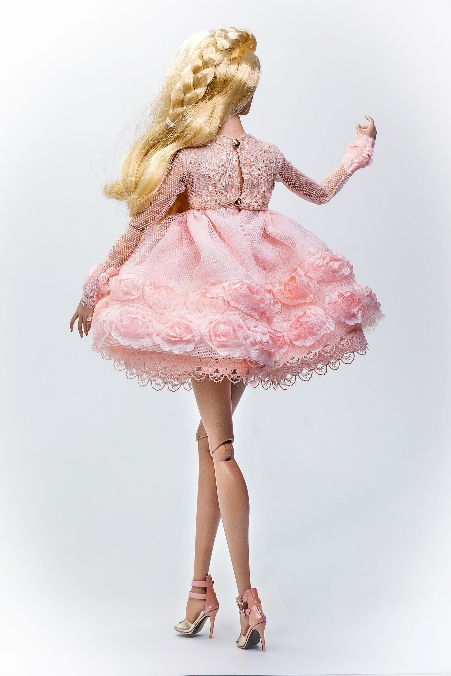 PDF Digital Pattern Babydoll dress for Fashion Royalty Nu Face Poppy Parker doll Integrity toys. VIDEO tutorial.