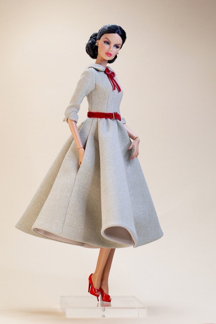 Retro dress for Integrity toys Fashion Royalty Nu Face Poppy Parker dolls.
