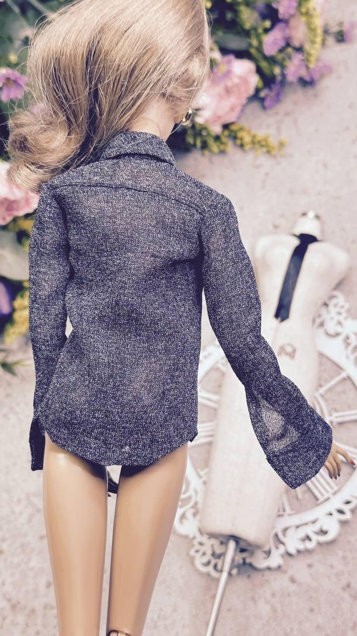 PDF Digital Pattern casual shirt for BB &amp; Integrity toys 1:6 dolls. VIDEO tutorial
