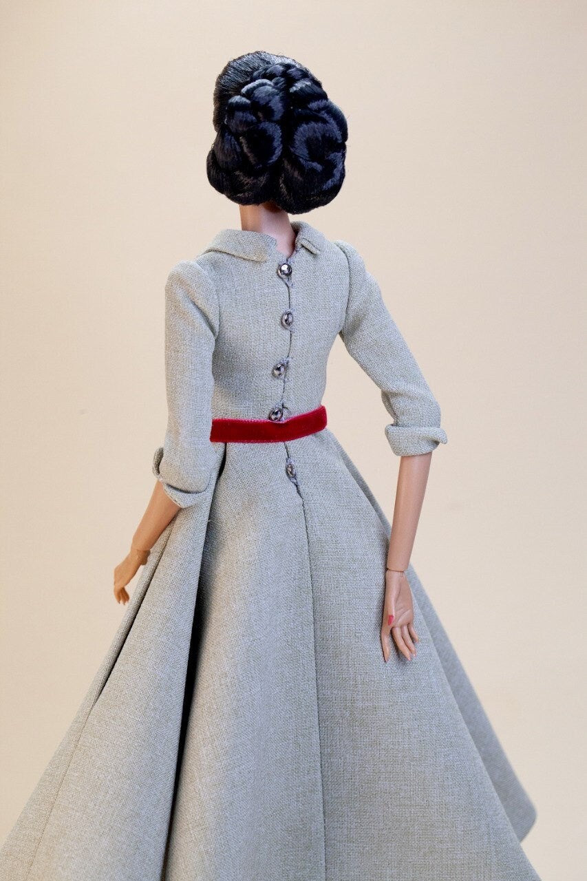 Retro dress for Integrity toys Fashion Royalty Nu Face Poppy Parker dolls.