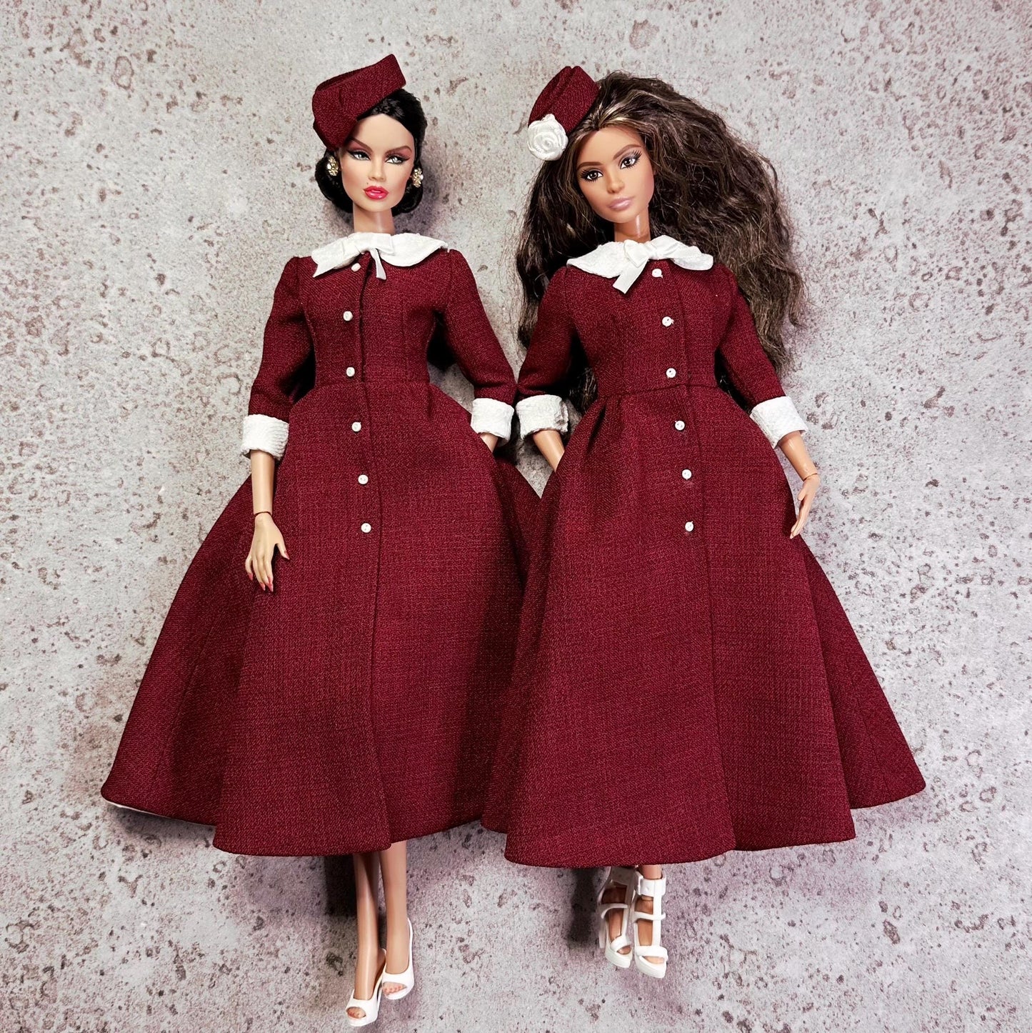 PDF Digital Pattern retro 50s dress for BB &amp; Integrity toys dolls. VIDEO tutorial.