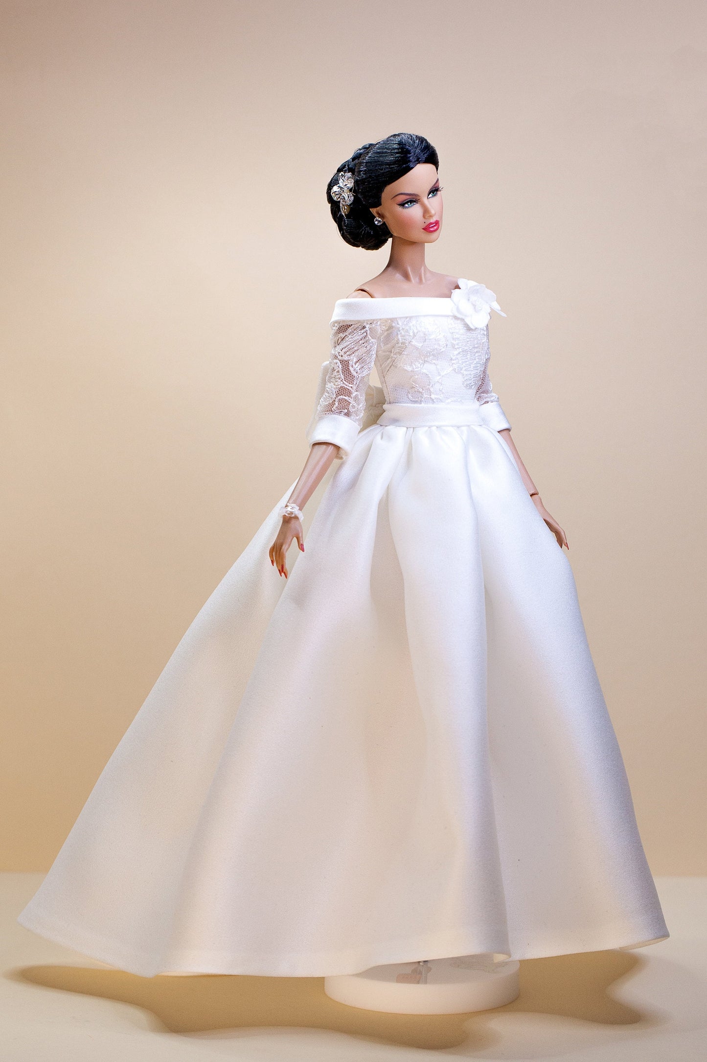 Wedding dress for Integrity toys Fashion Royalty Nu Face Poppy Parker 12 inch fashion dolls.