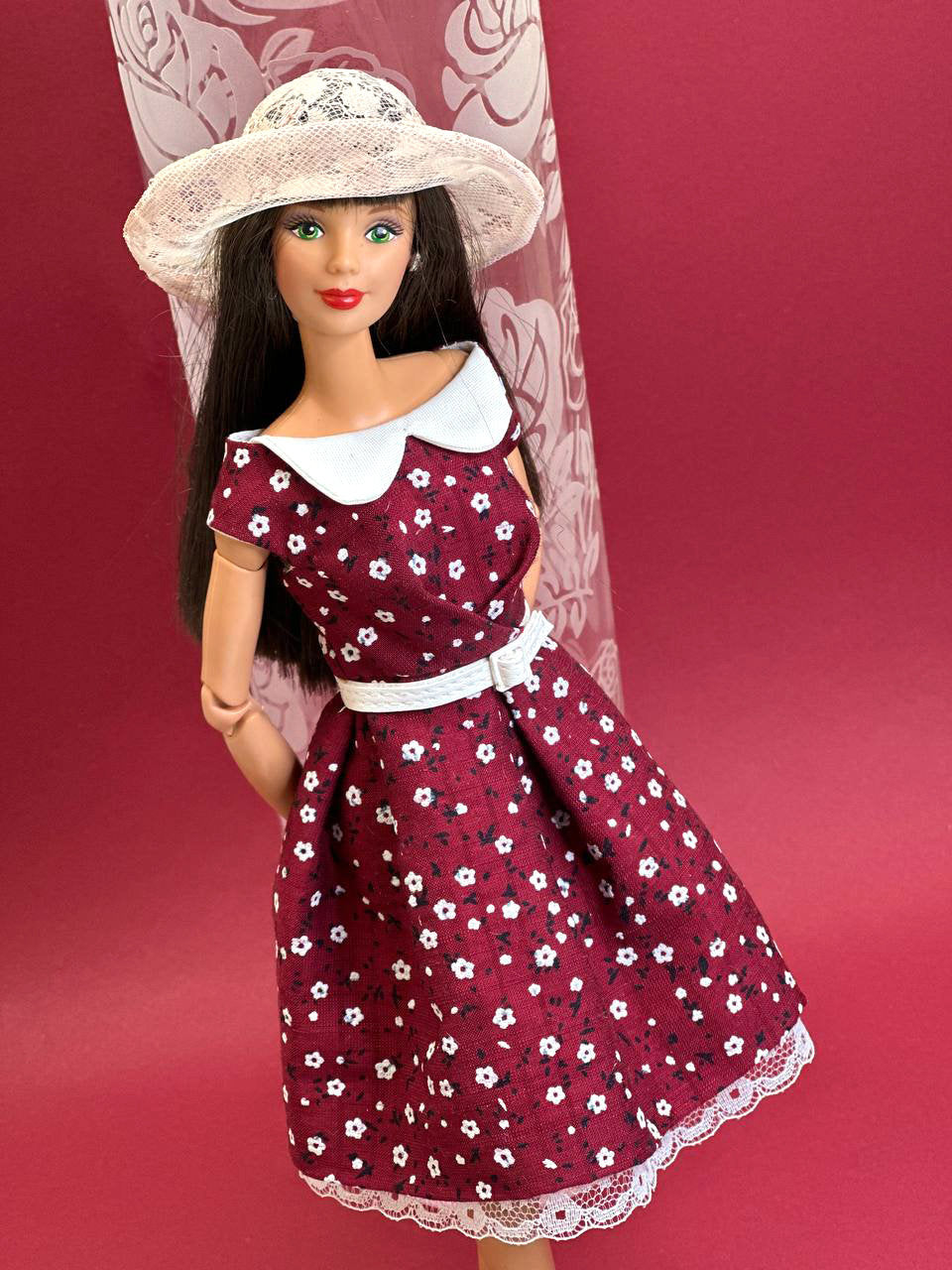 PDF Digital Pattern couture hat for BB &amp; Integrity toys dolls. VIDEO tutorial.