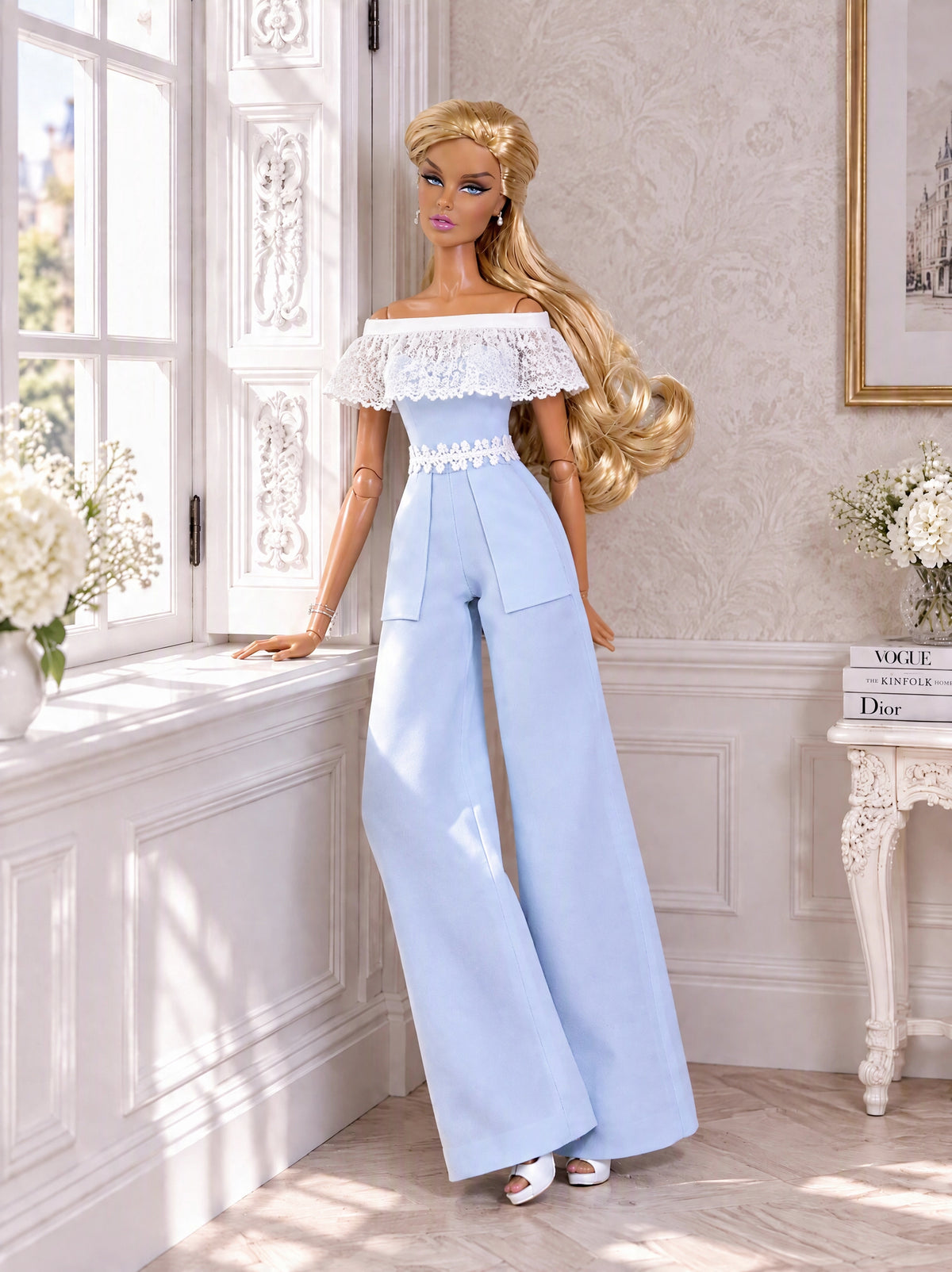 PDF Digital Pattern overall jump suit for Integrity toys Fashion Royalty, Nu Face, Xian Xian, BB MTM dolls + Video Tutorial